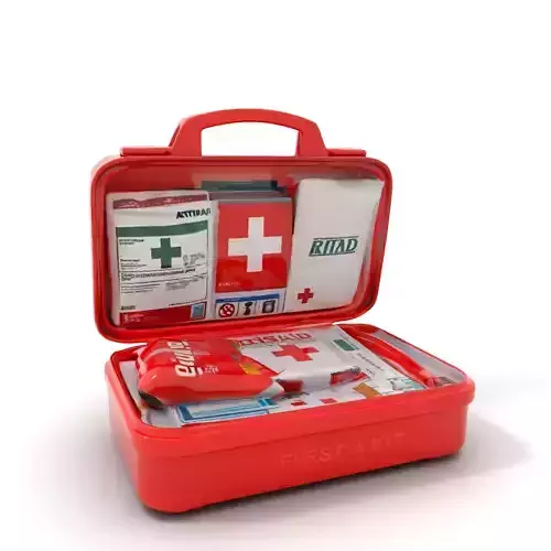 Emergency First Aid Kit Model Pack Low-poly 3D model Emergency First Aid Kit Model Pack Low-poly 3D model