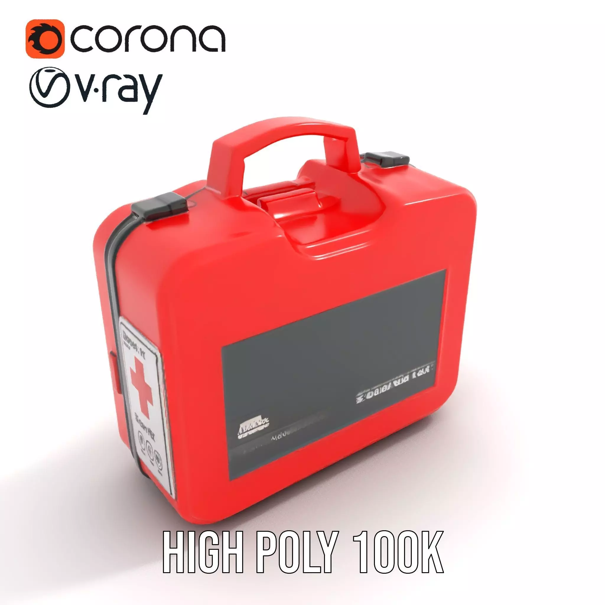 First Aid MSector Kit model pack Low-poly 3D model_10