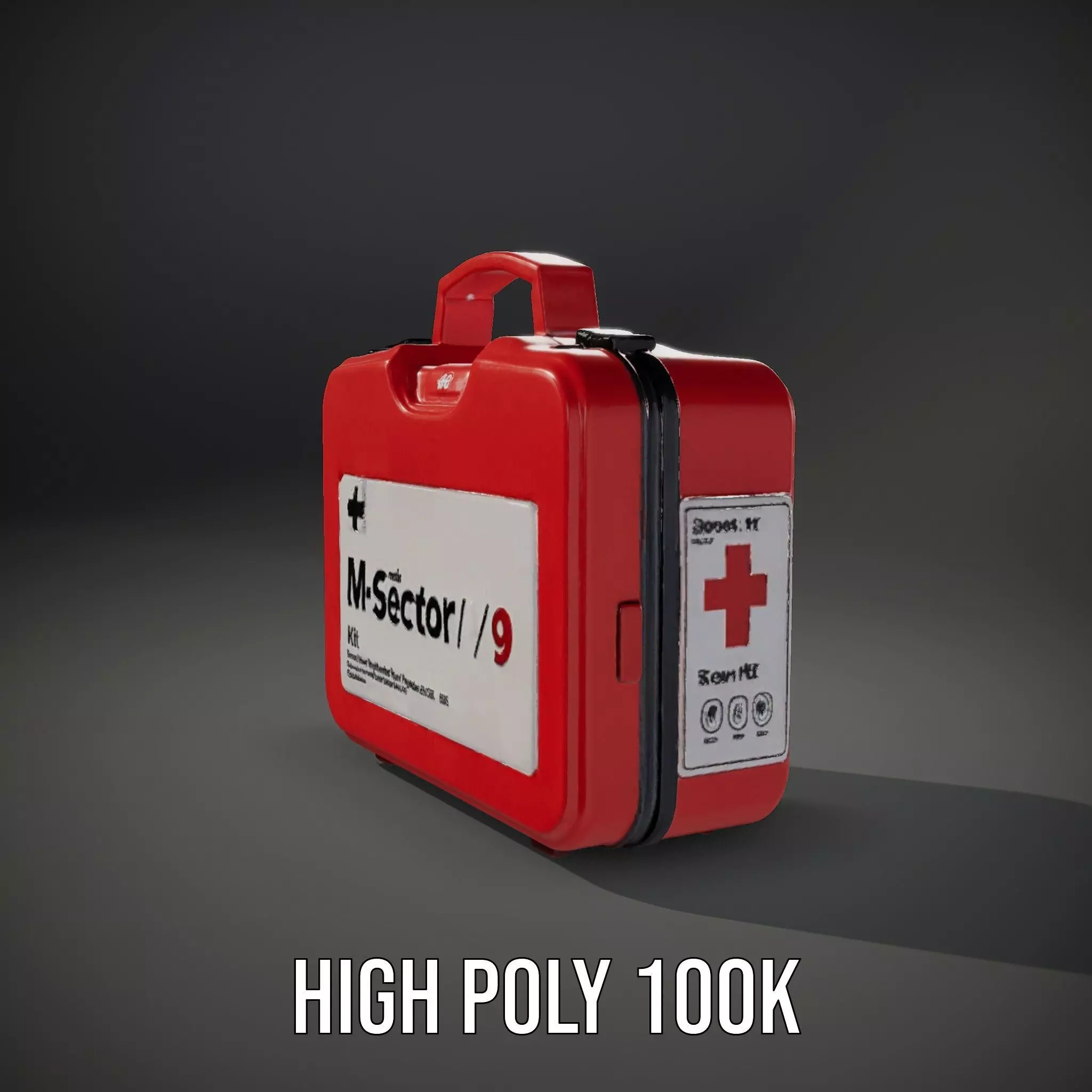 First Aid MSector Kit model pack Low-poly 3D model_27