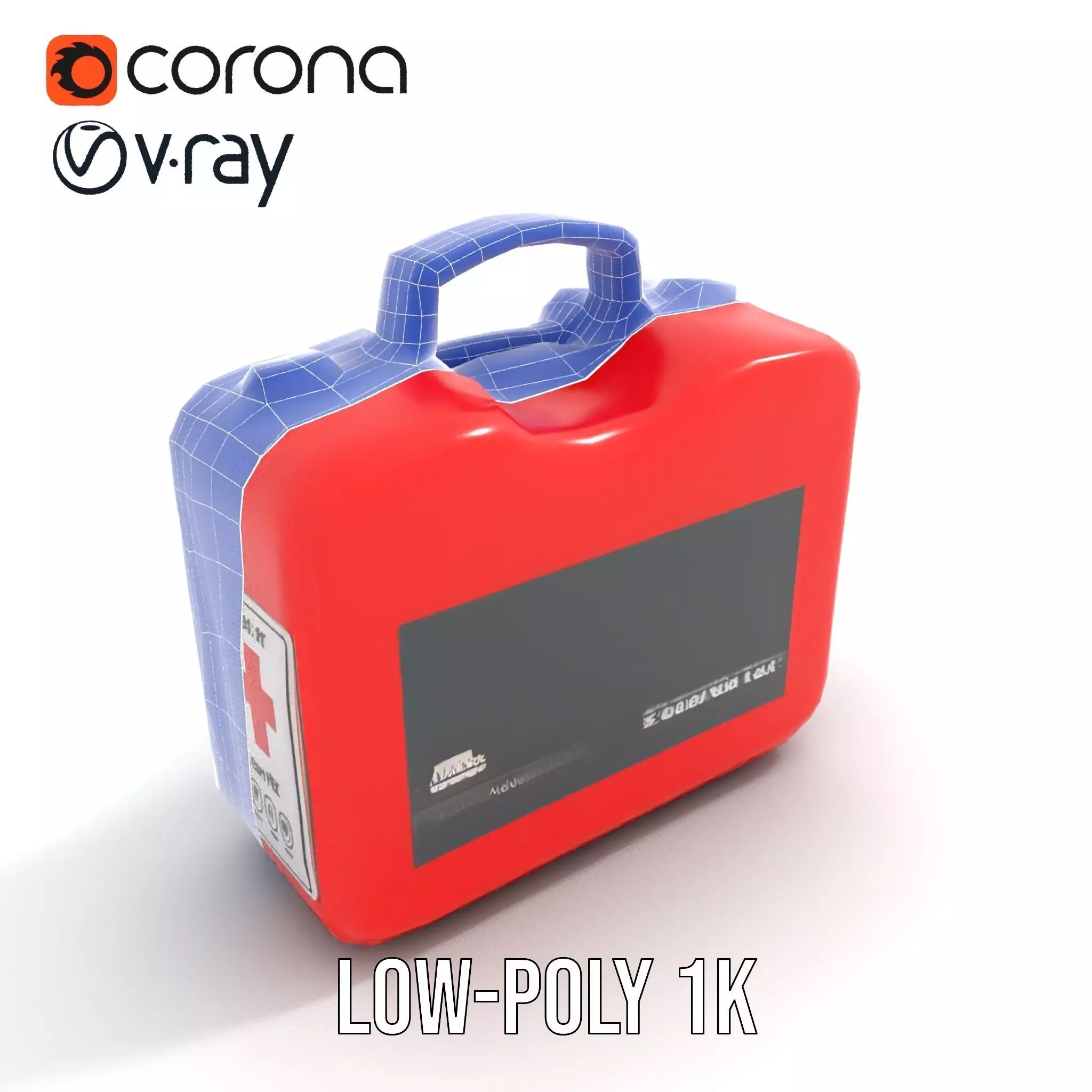 First Aid MSector Kit model pack Low-poly 3D model_26