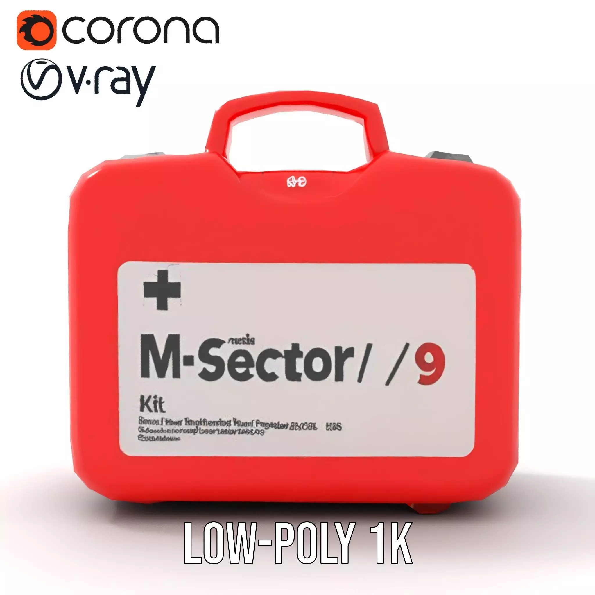 First Aid MSector Kit model pack Low-poly 3D model_17