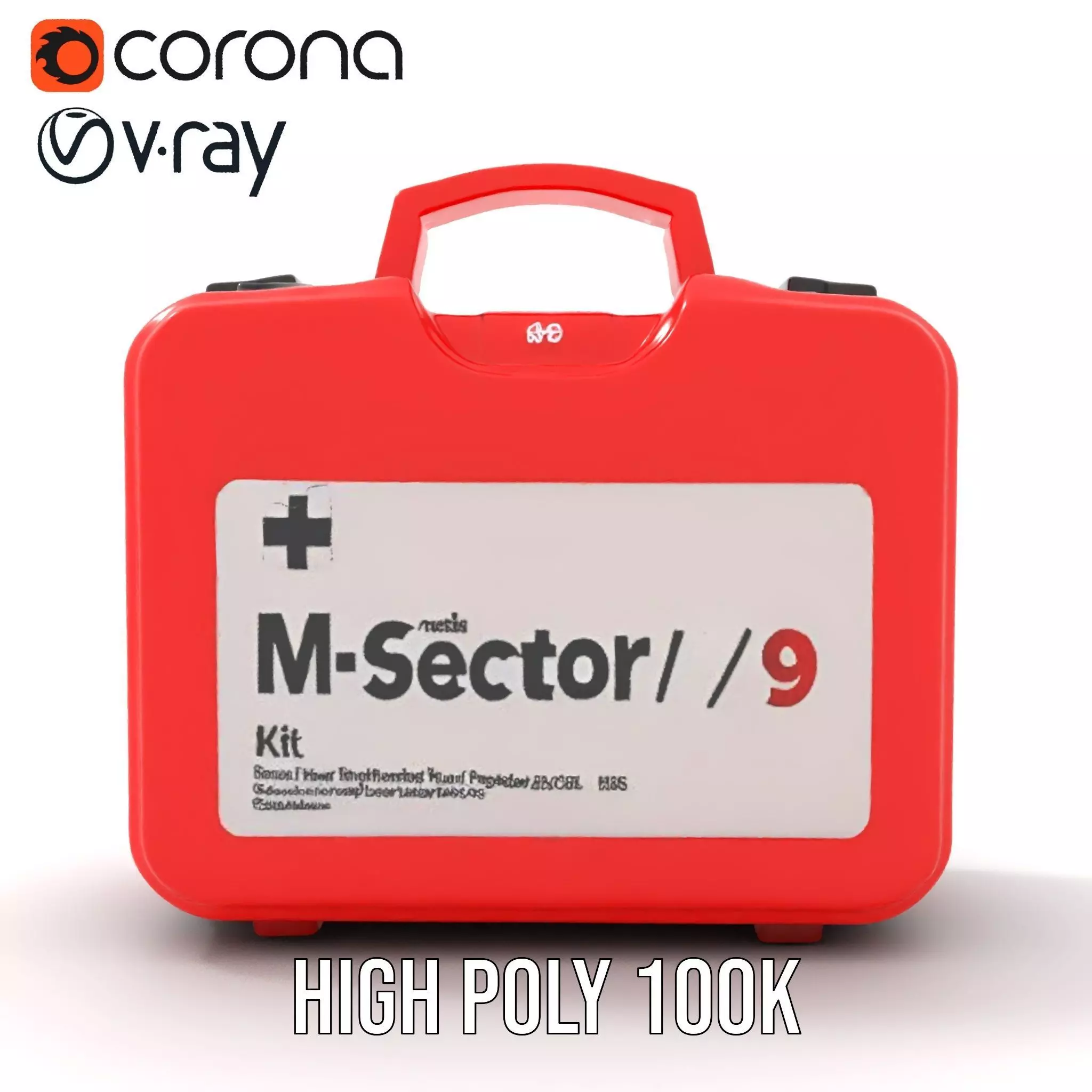 First Aid MSector Kit model pack Low-poly 3D model_21