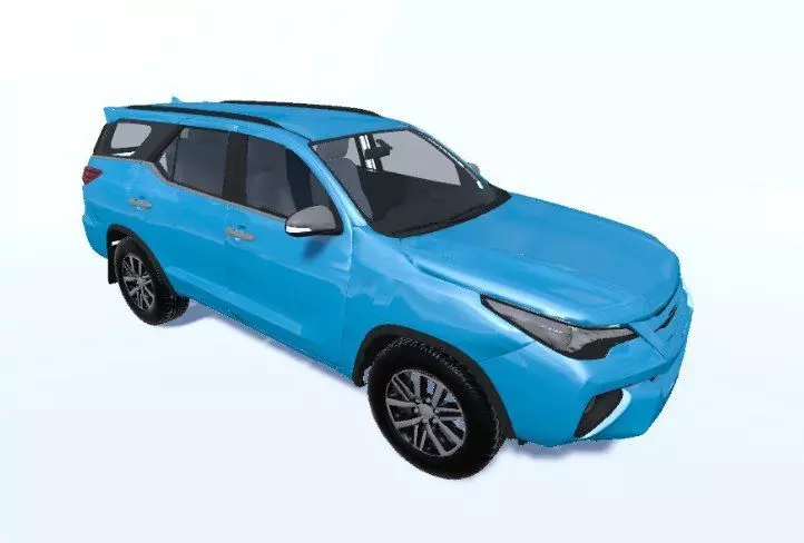 TOYOTA FORTUNER MODEL Low-poly 3D model_0