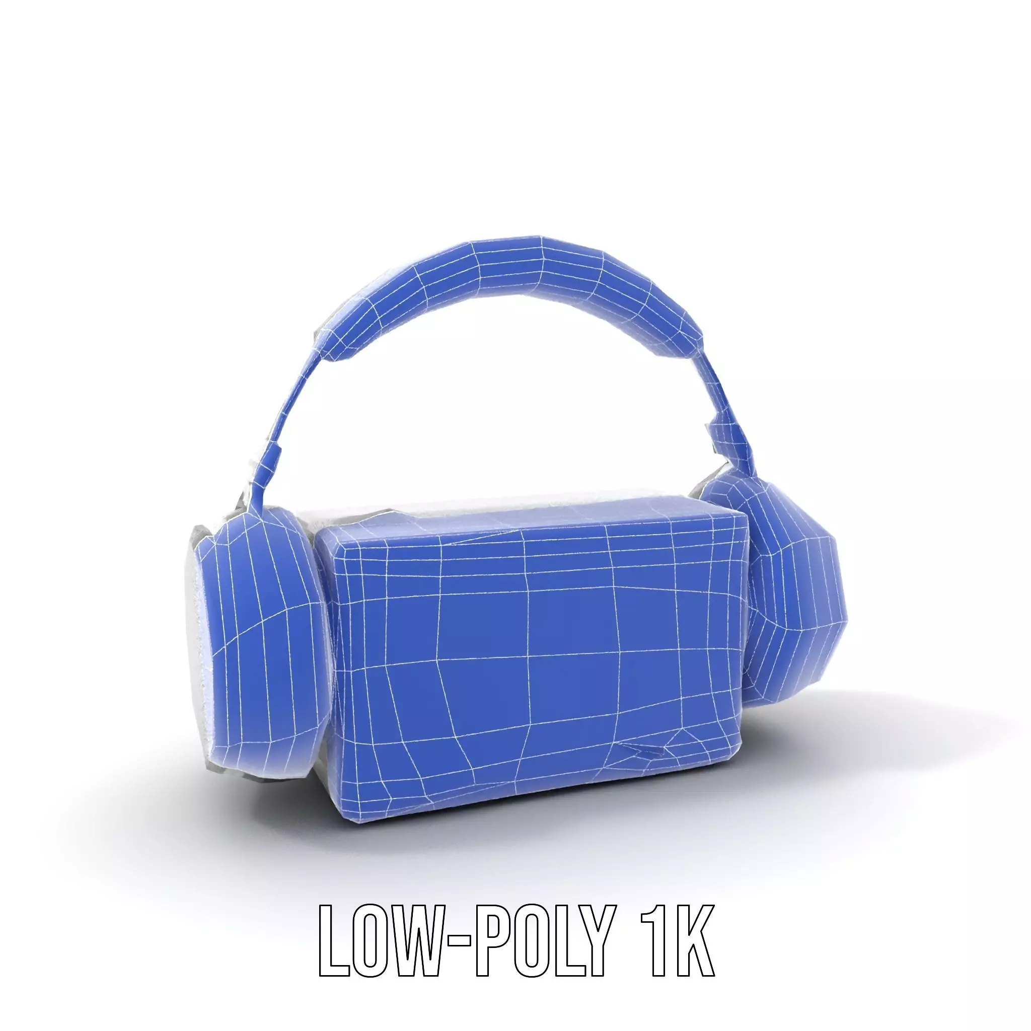 Retro Radio with Headphones Model Pack Low-poly 3D model_15