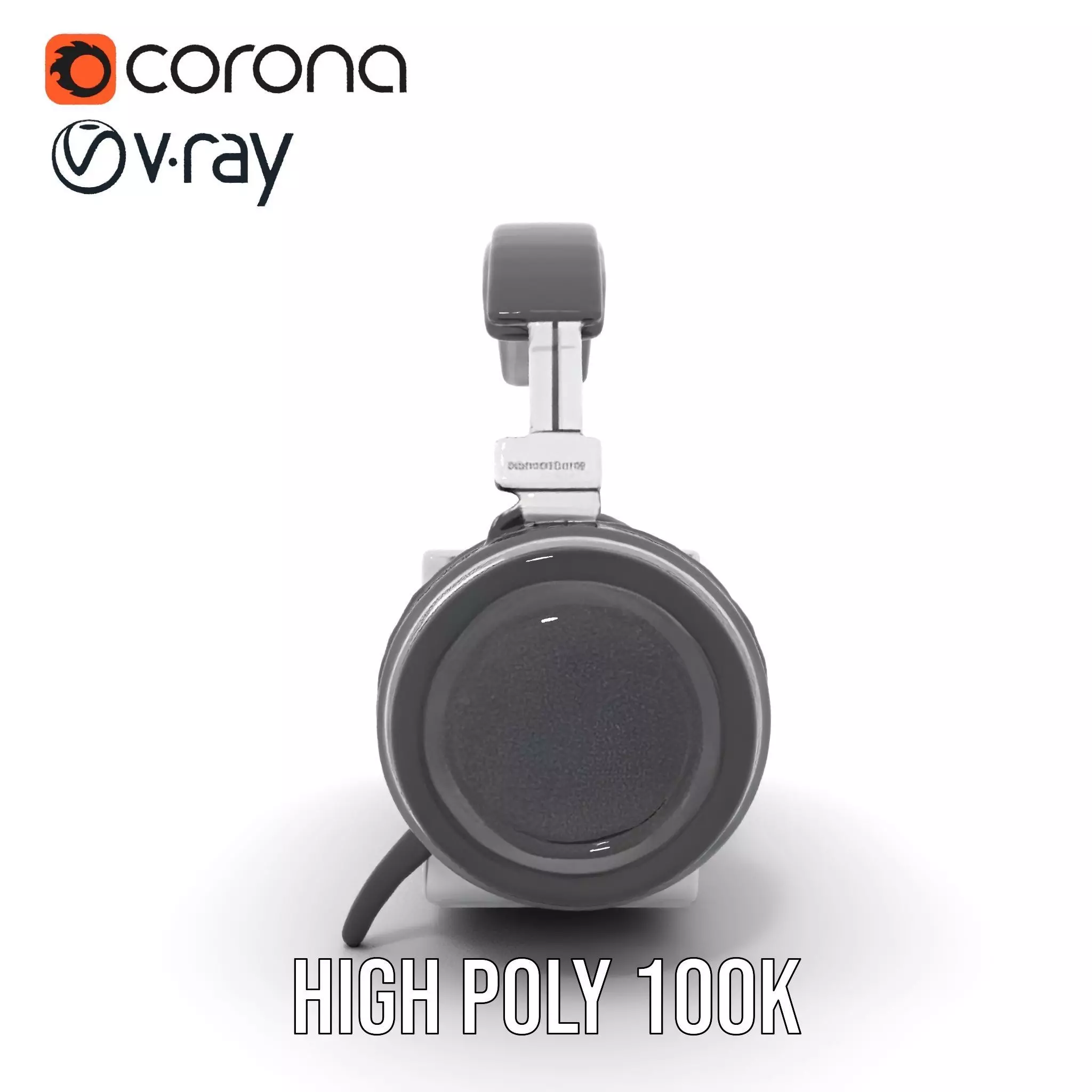 Retro Radio with Headphones Model Pack Low-poly 3D model_23