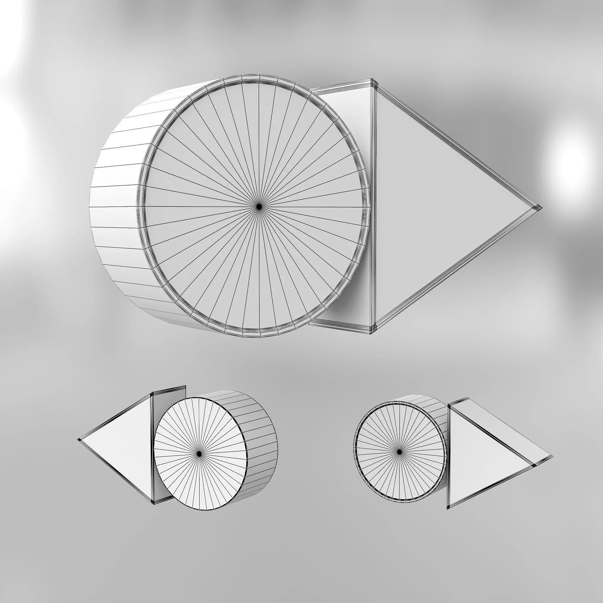 Laneanor Wall Light 3D model_1