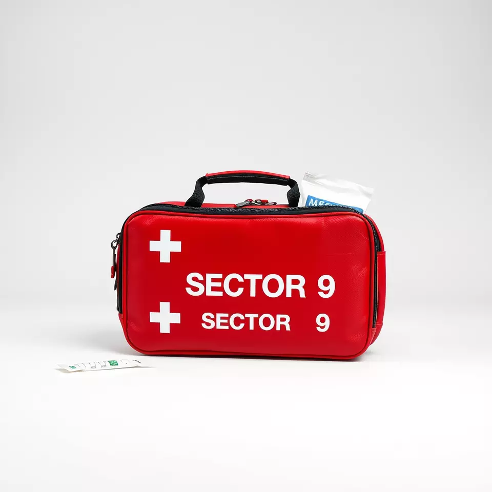 Emergency Medical Kit Model Pack Portable Red First Aid Bag Low-poly 3D model_3