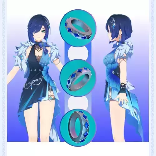 Yelan Bracelet -NewSkin Inspired 3D print model