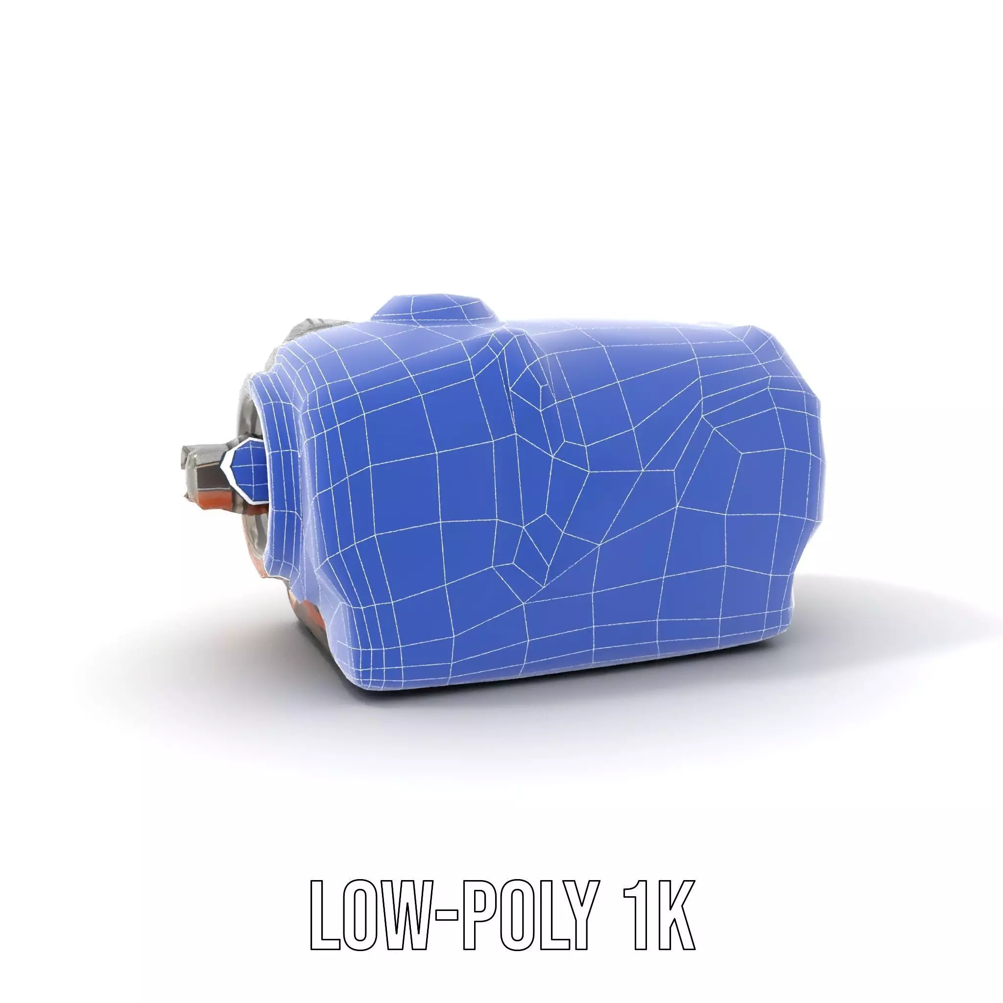Futuristic Mechanical Cylinder Model Pack Low-poly 3D model_19