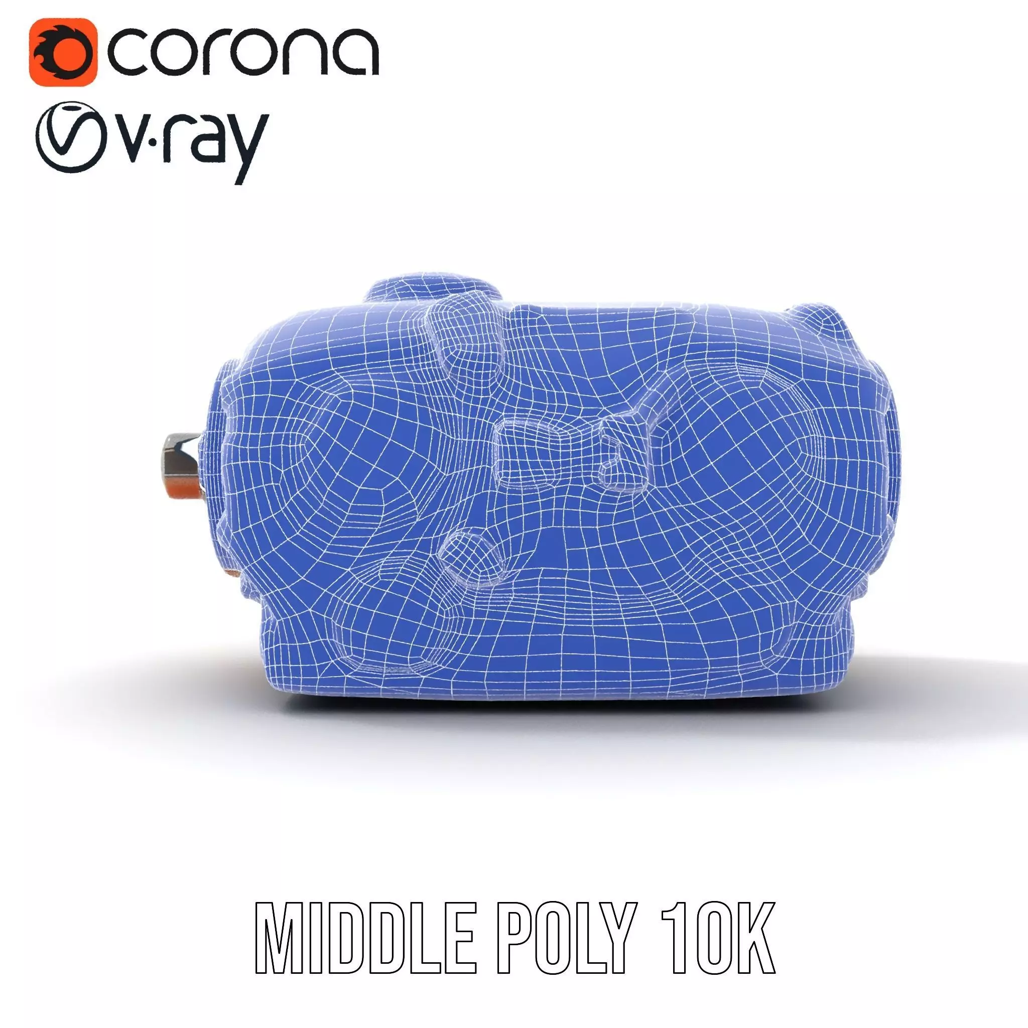 Futuristic Mechanical Cylinder Model Pack Low-poly 3D model_15