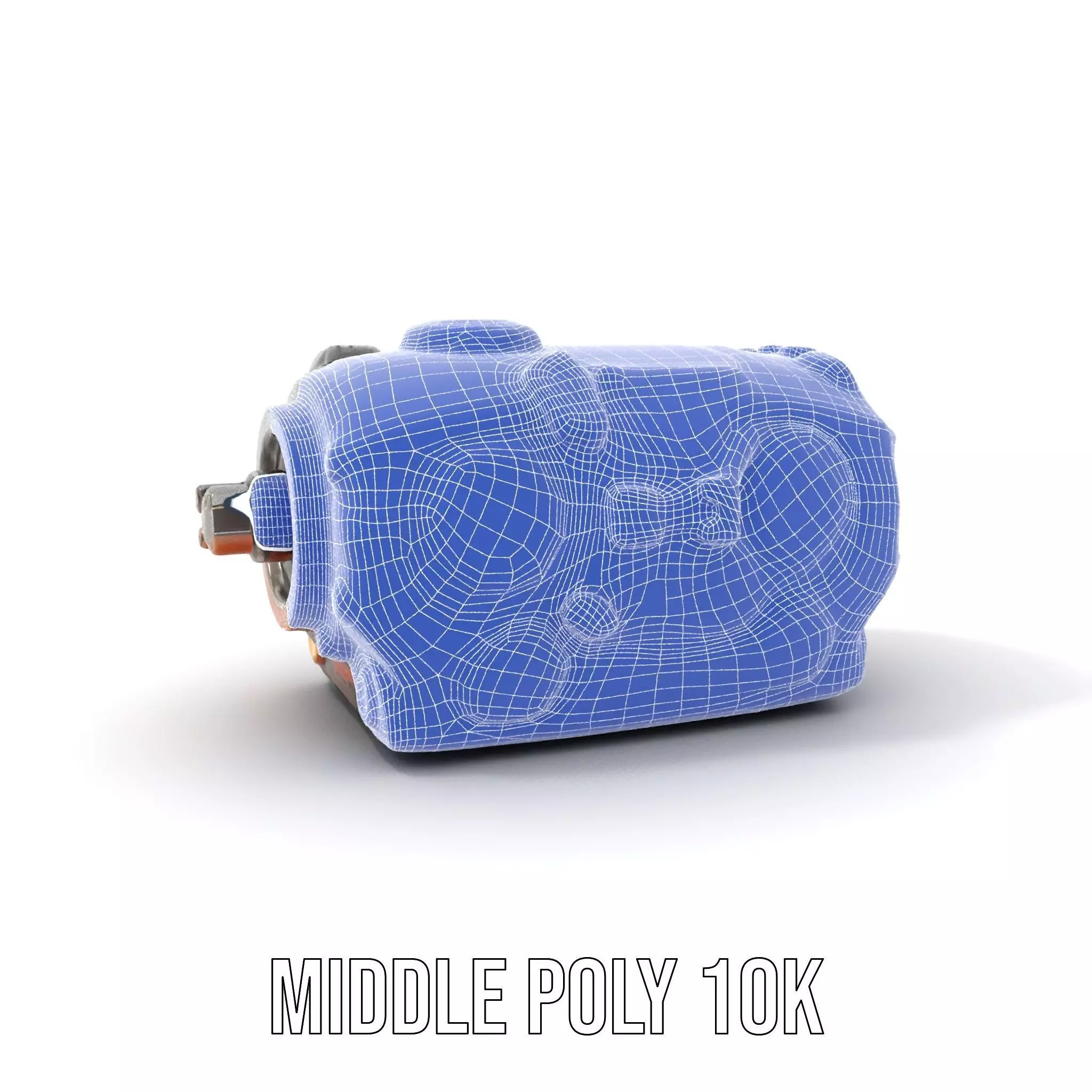 Futuristic Mechanical Cylinder Model Pack Low-poly 3D model_23