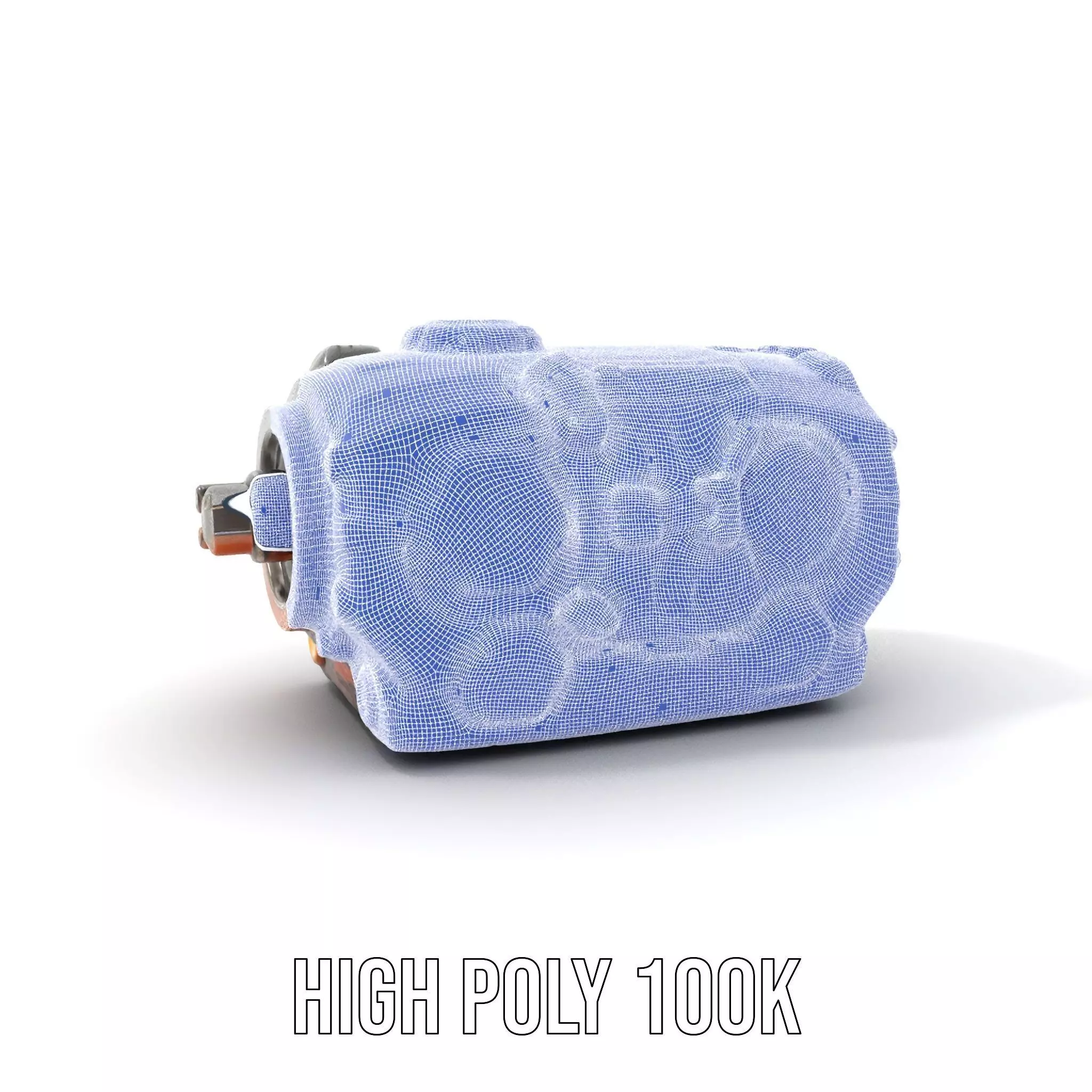 Futuristic Mechanical Cylinder Model Pack Low-poly 3D model_4