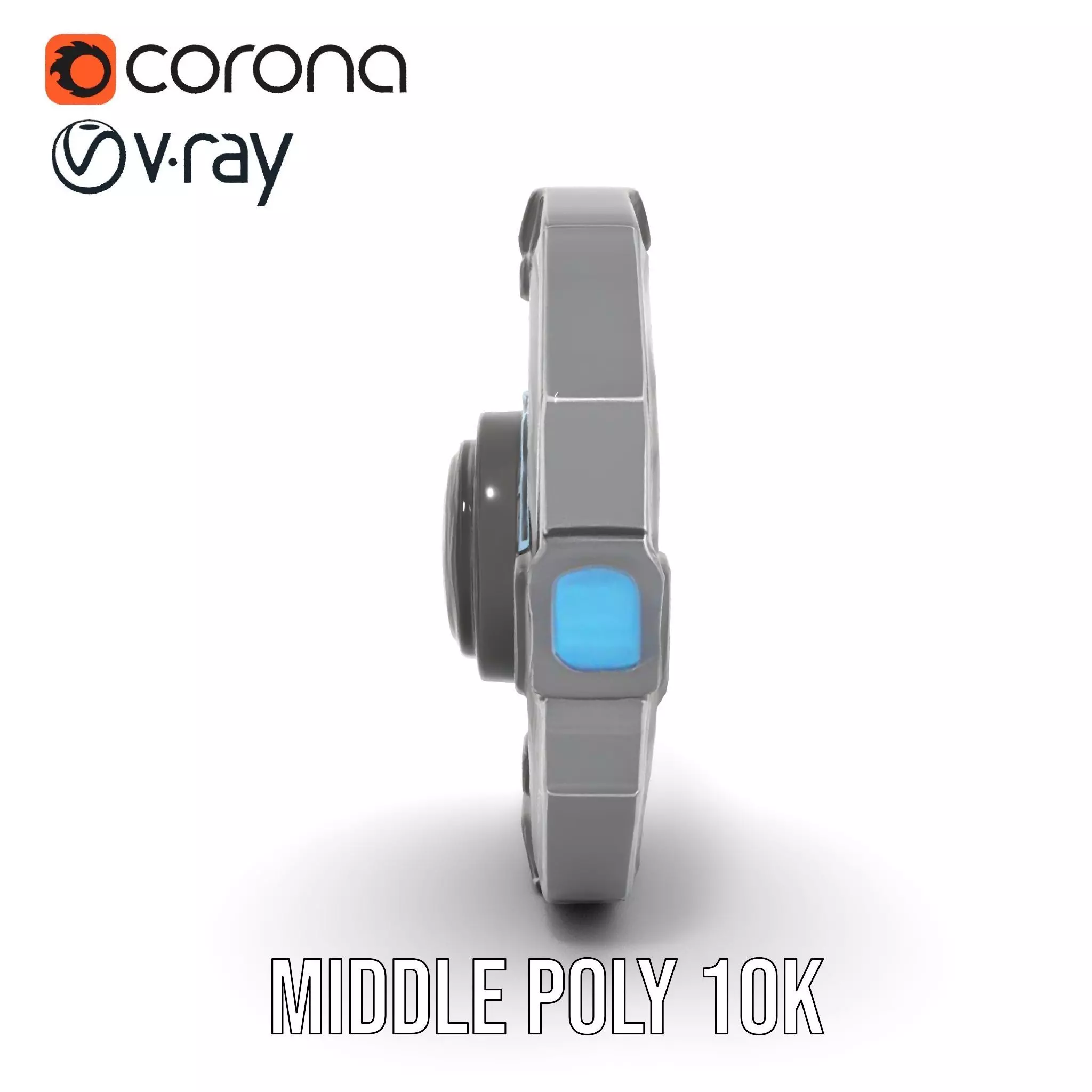 Futuristic Shield Model Pack Low-poly 3D model_15