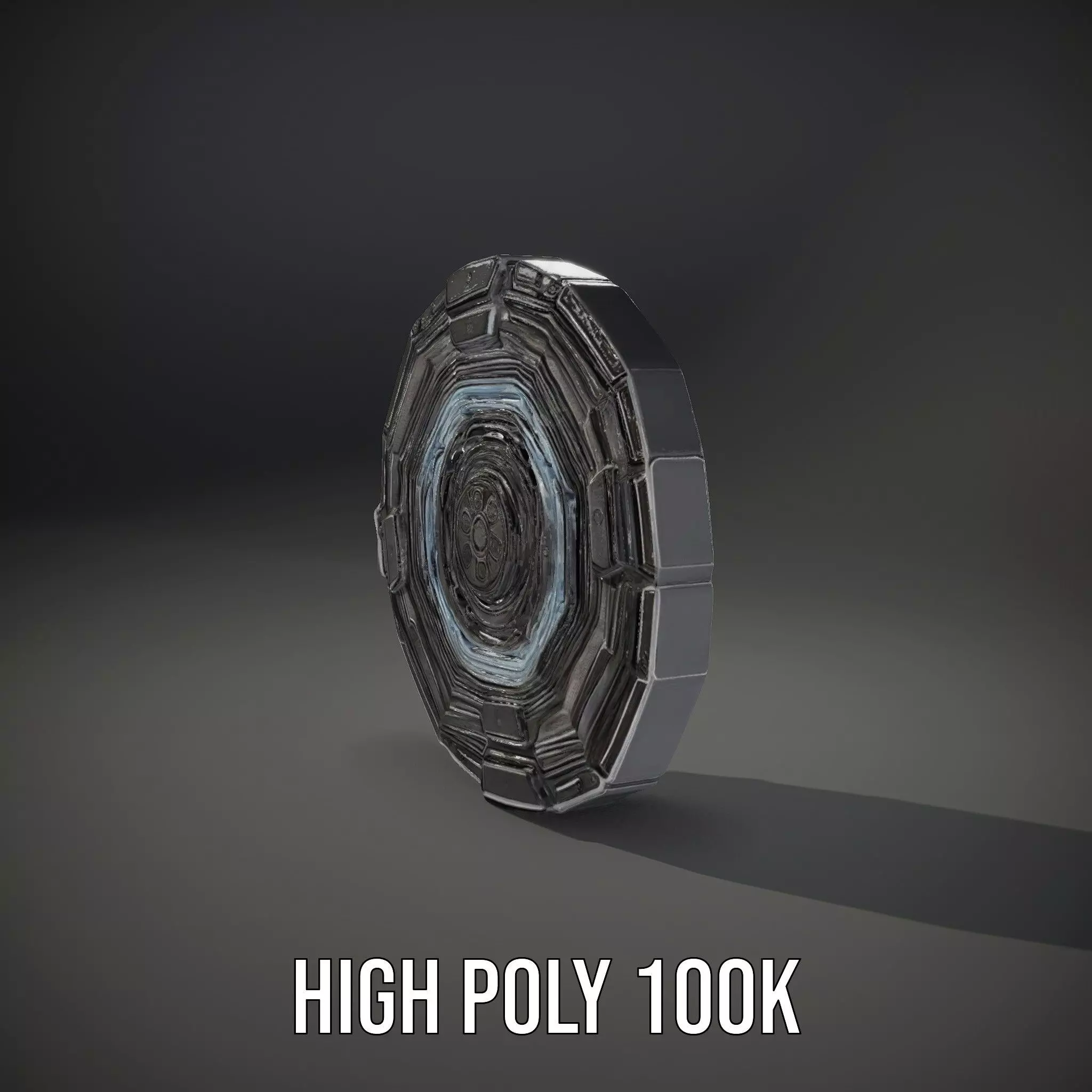 Futuristic Shield Model Pack Low-poly 3D model_17