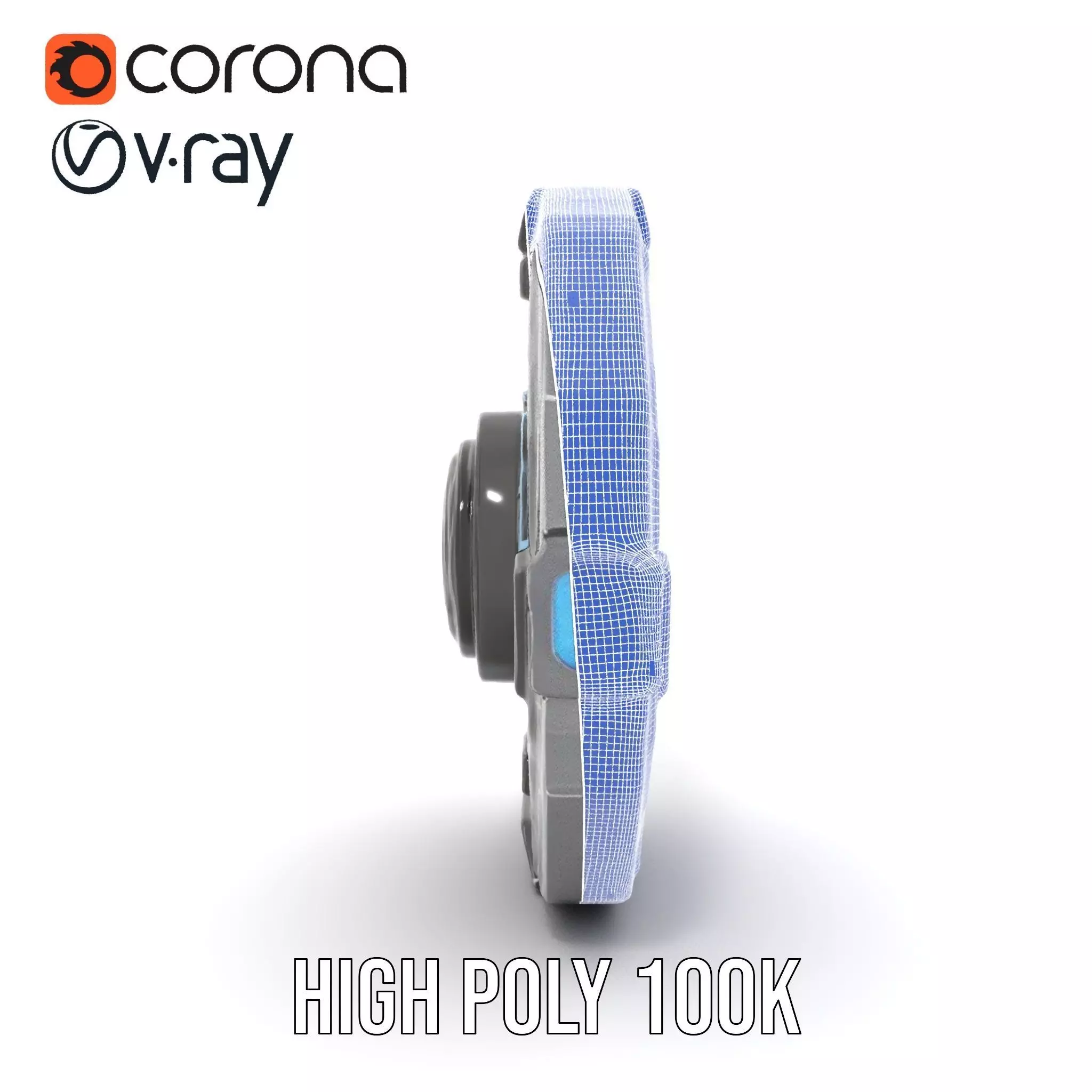 Futuristic Shield Model Pack Low-poly 3D model_31