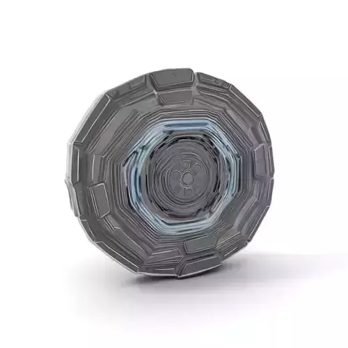 Futuristic Shield Model Pack Low-poly 3D model