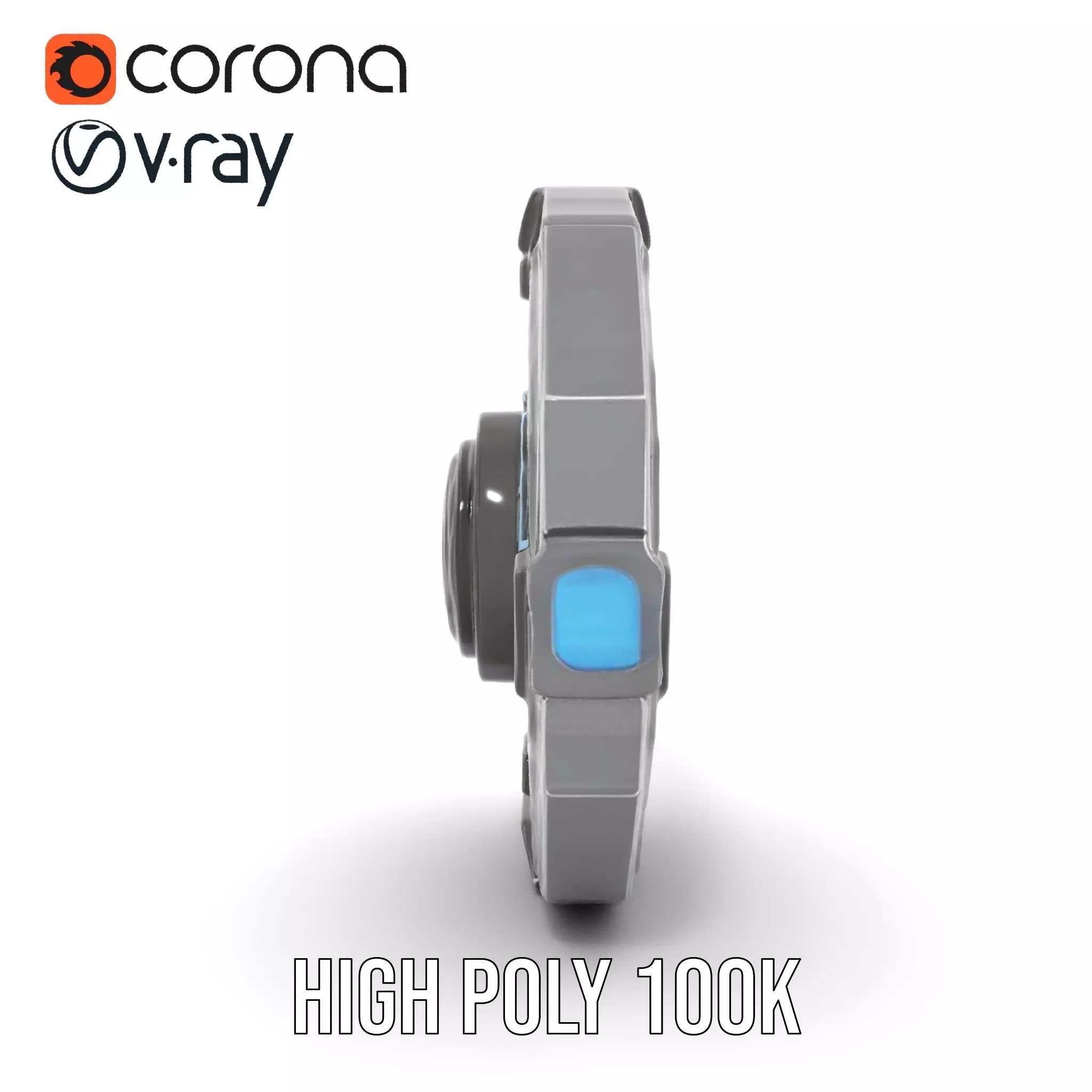 Futuristic Shield Model Pack Low-poly 3D model_28