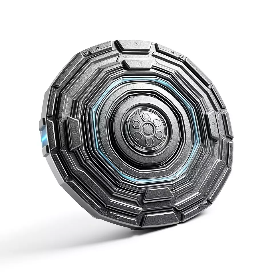 Futuristic Shield Model Pack Low-poly 3D model_2
