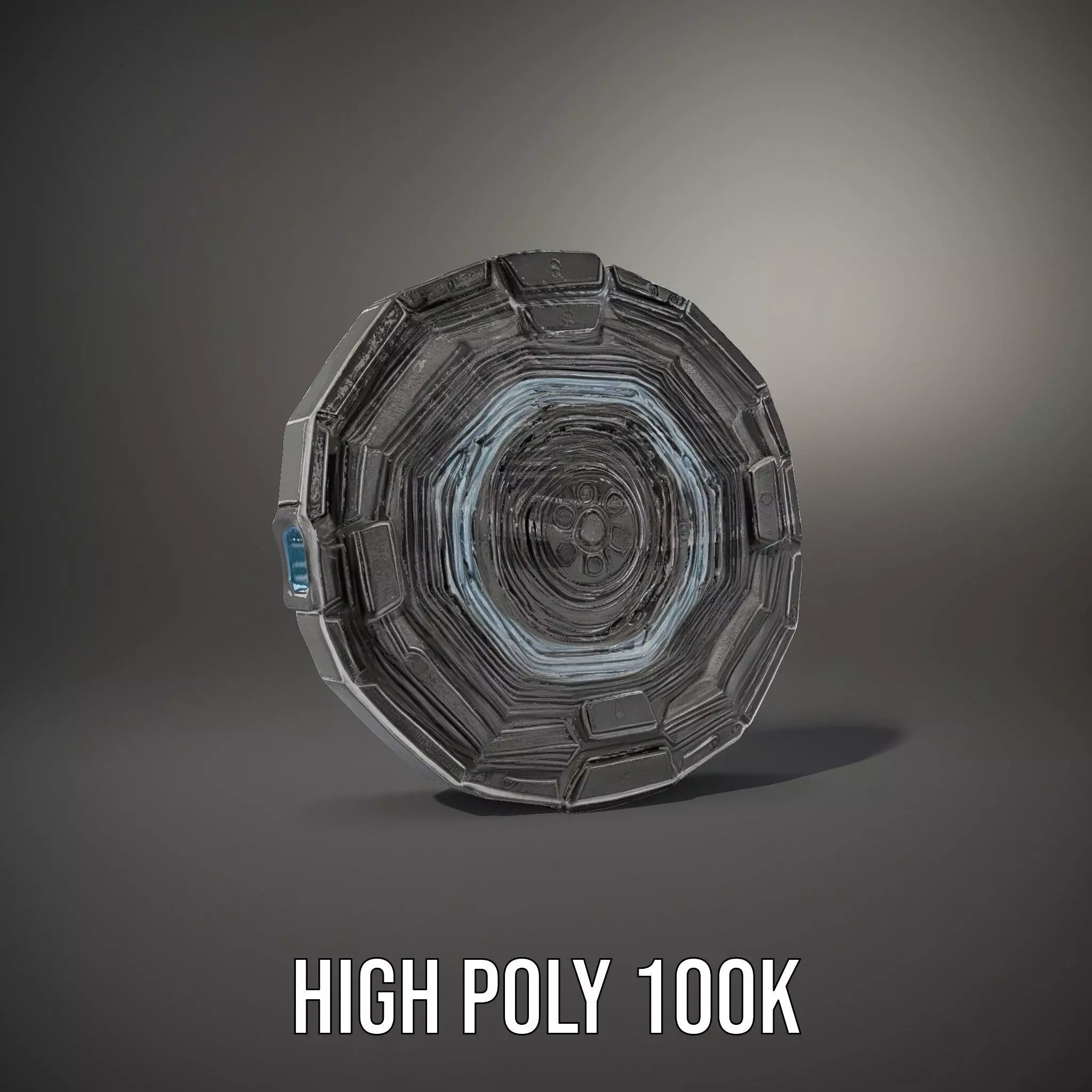 Futuristic Shield Model Pack Low-poly 3D model_22