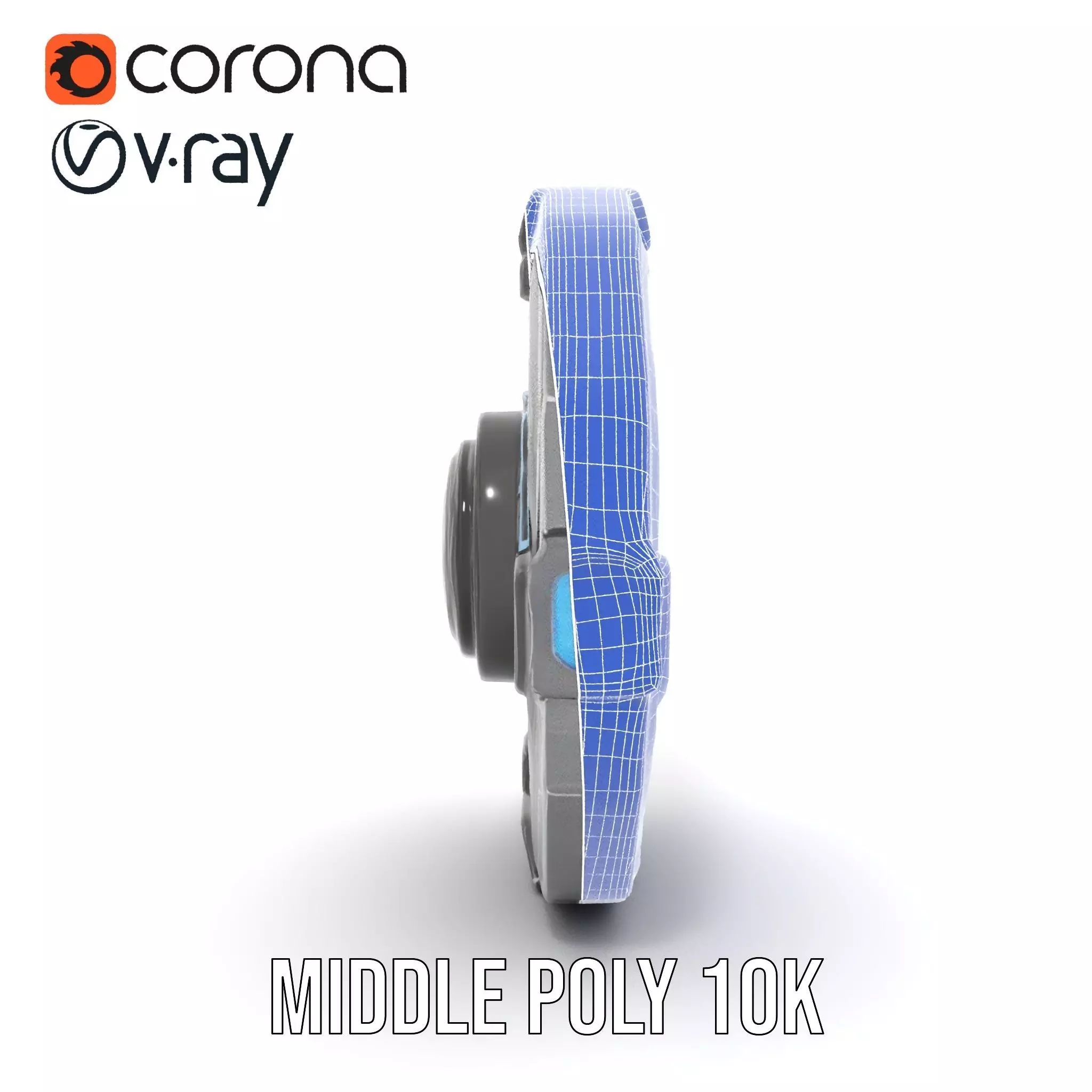 Futuristic Shield Model Pack Low-poly 3D model_23