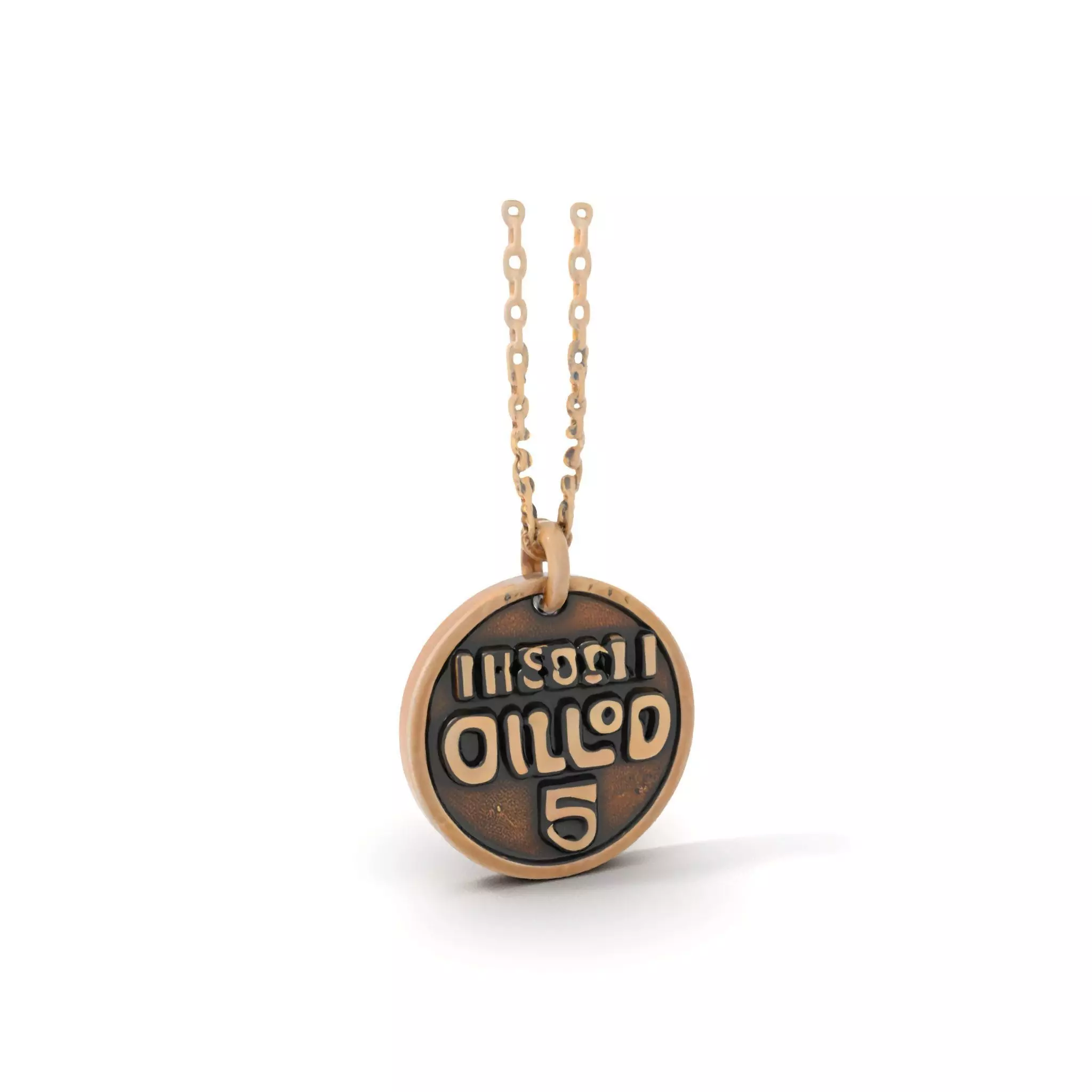 Mission Orion  Bronze Pendant Necklace Model Pack Low-poly 3D model_0