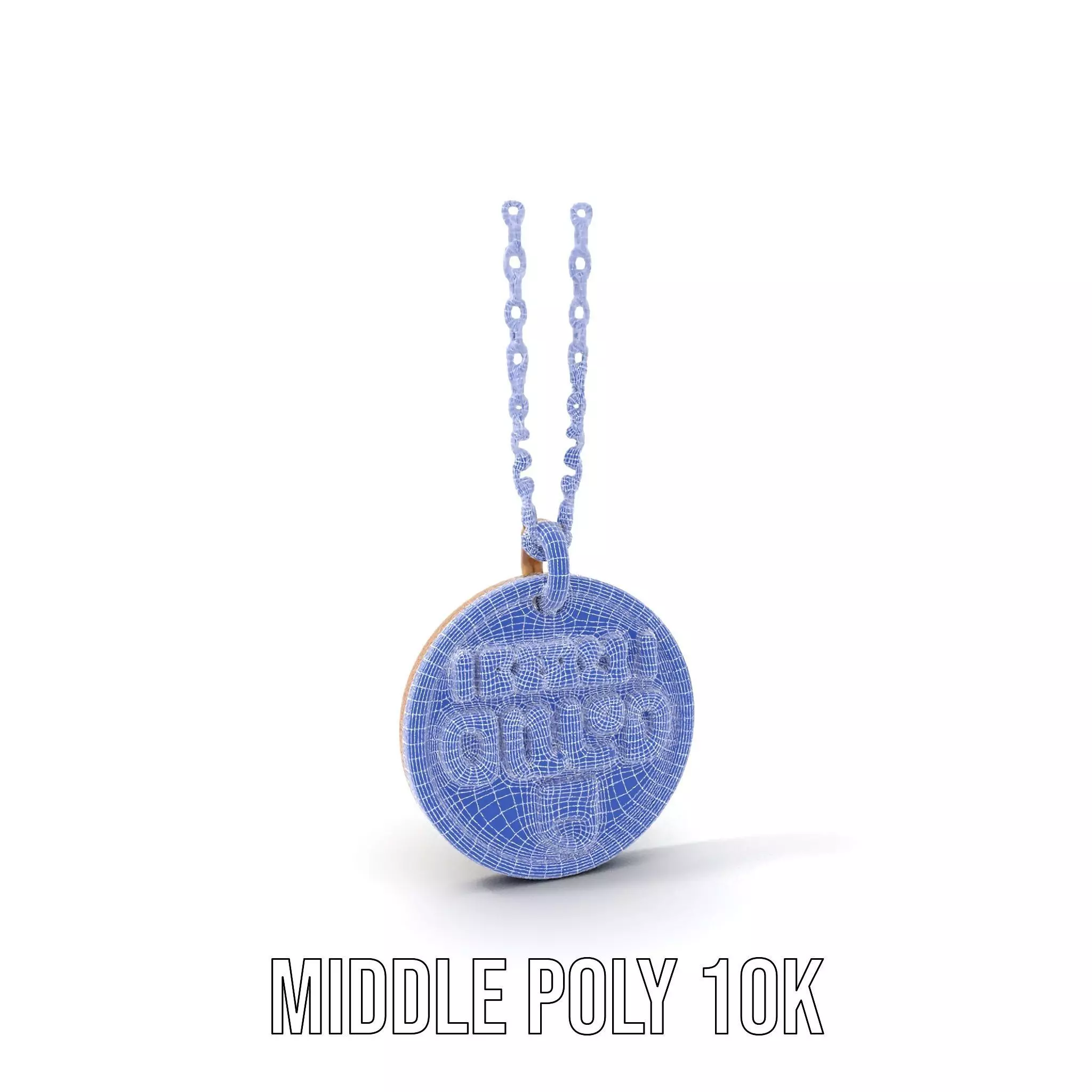 Mission Orion  Bronze Pendant Necklace Model Pack Low-poly 3D model_23