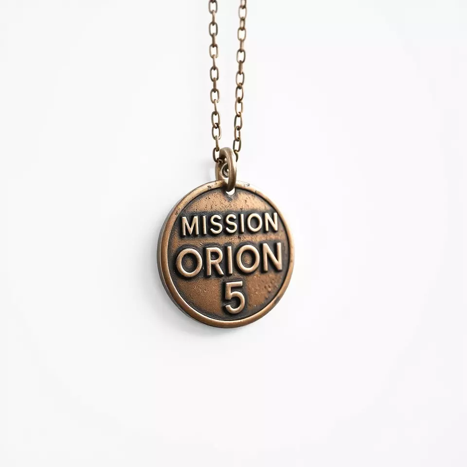 Mission Orion  Bronze Pendant Necklace Model Pack Low-poly 3D model_2