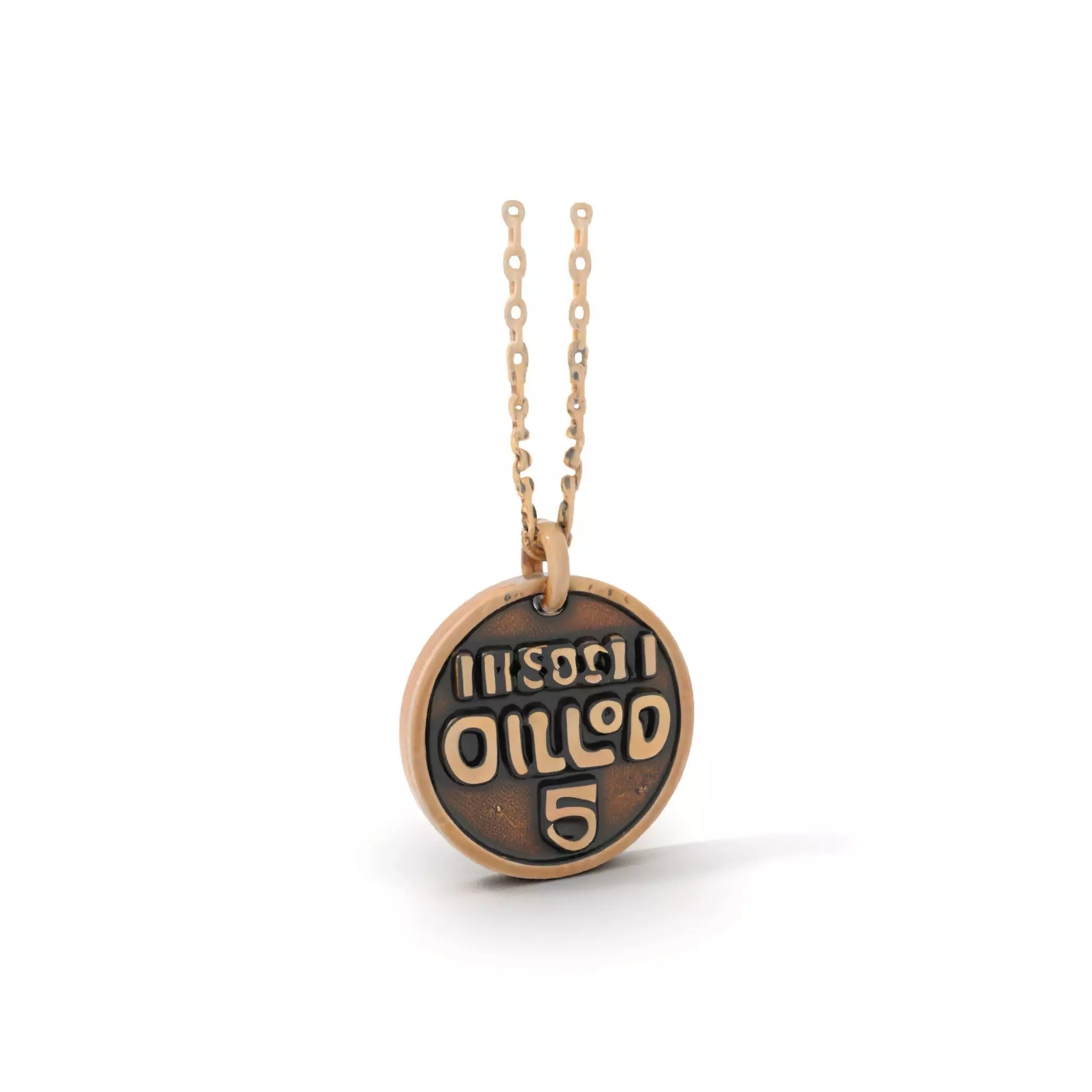 Mission Orion  Bronze Pendant Necklace Model Pack Low-poly 3D model_6