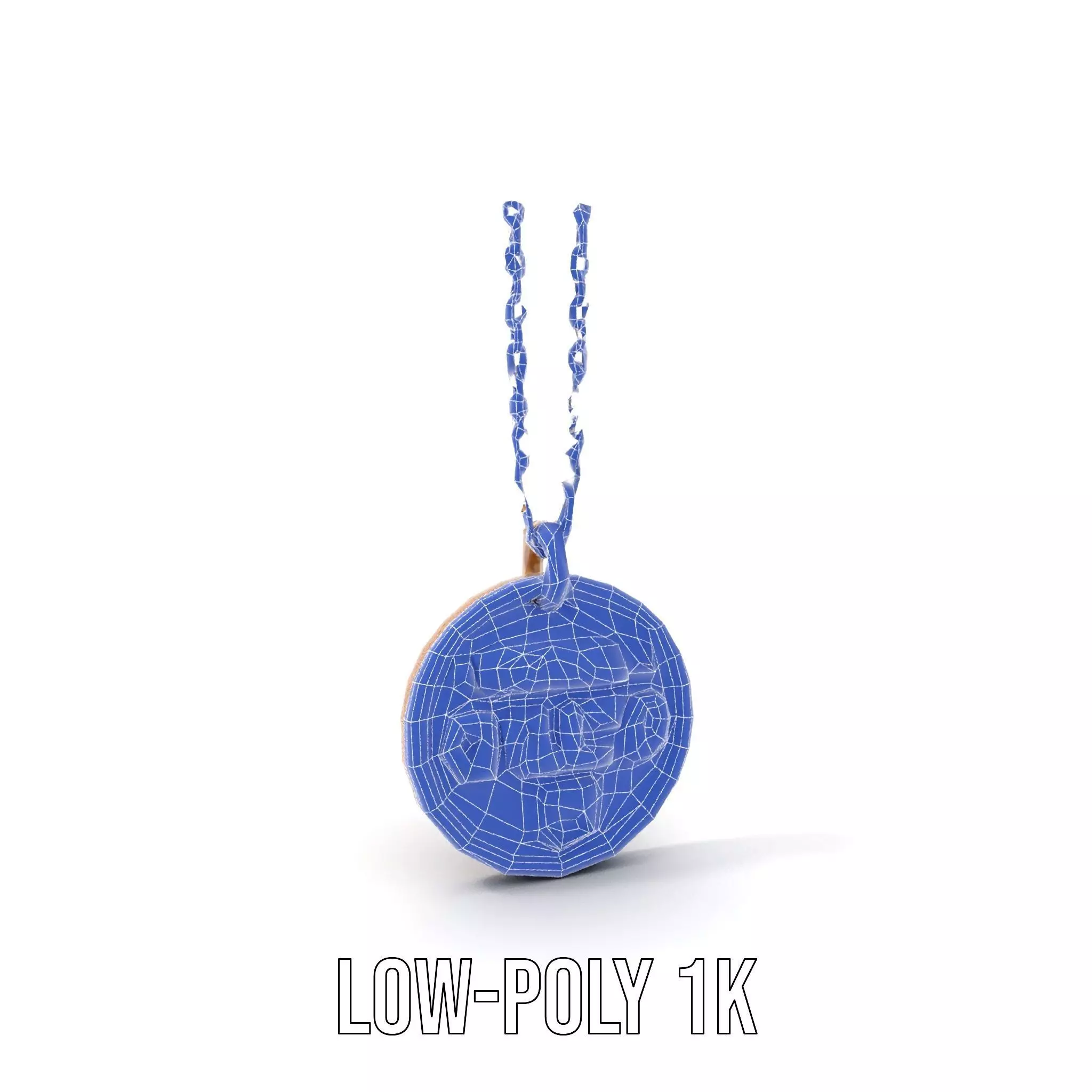 Mission Orion  Bronze Pendant Necklace Model Pack Low-poly 3D model_19