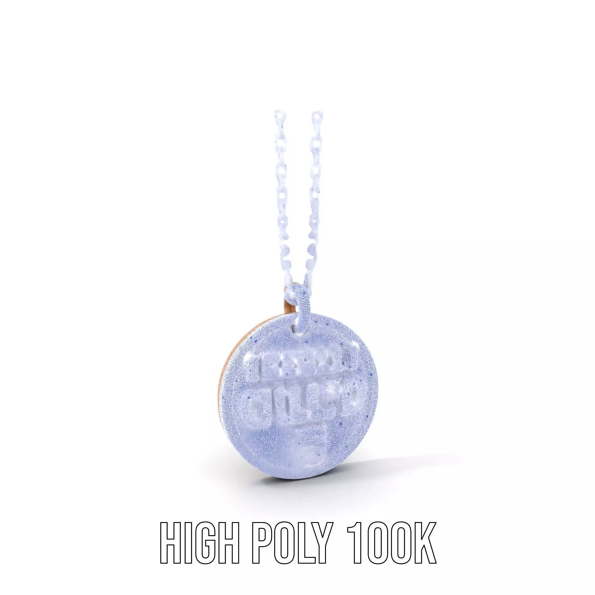 Mission Orion  Bronze Pendant Necklace Model Pack Low-poly 3D model_4