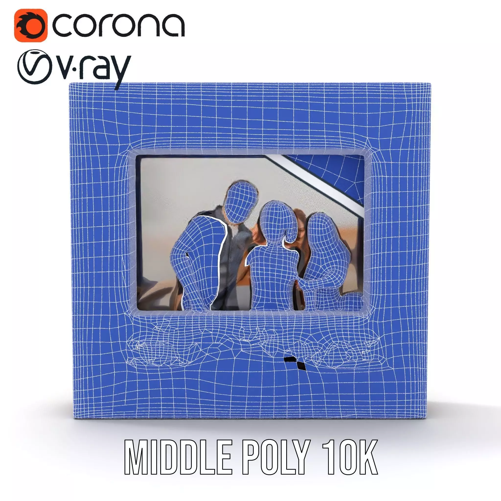 Wooden Picture Frame Model Pack with Inspirational Text Low-poly 3D model_28