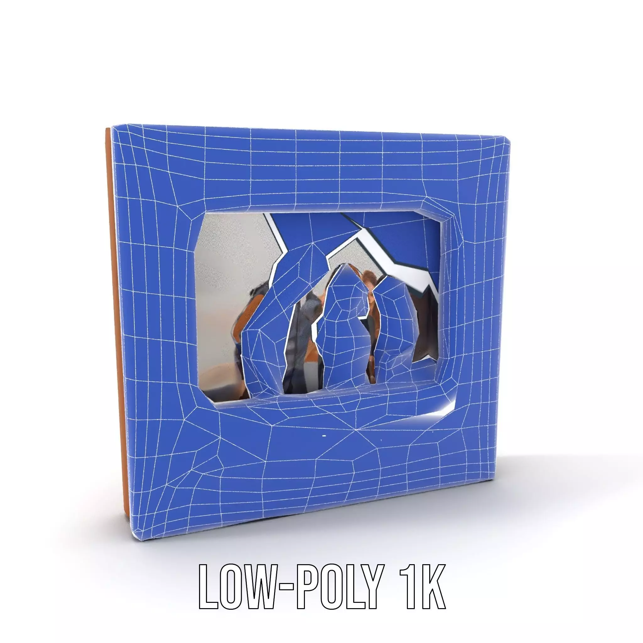Wooden Picture Frame Model Pack with Inspirational Text Low-poly 3D model_26