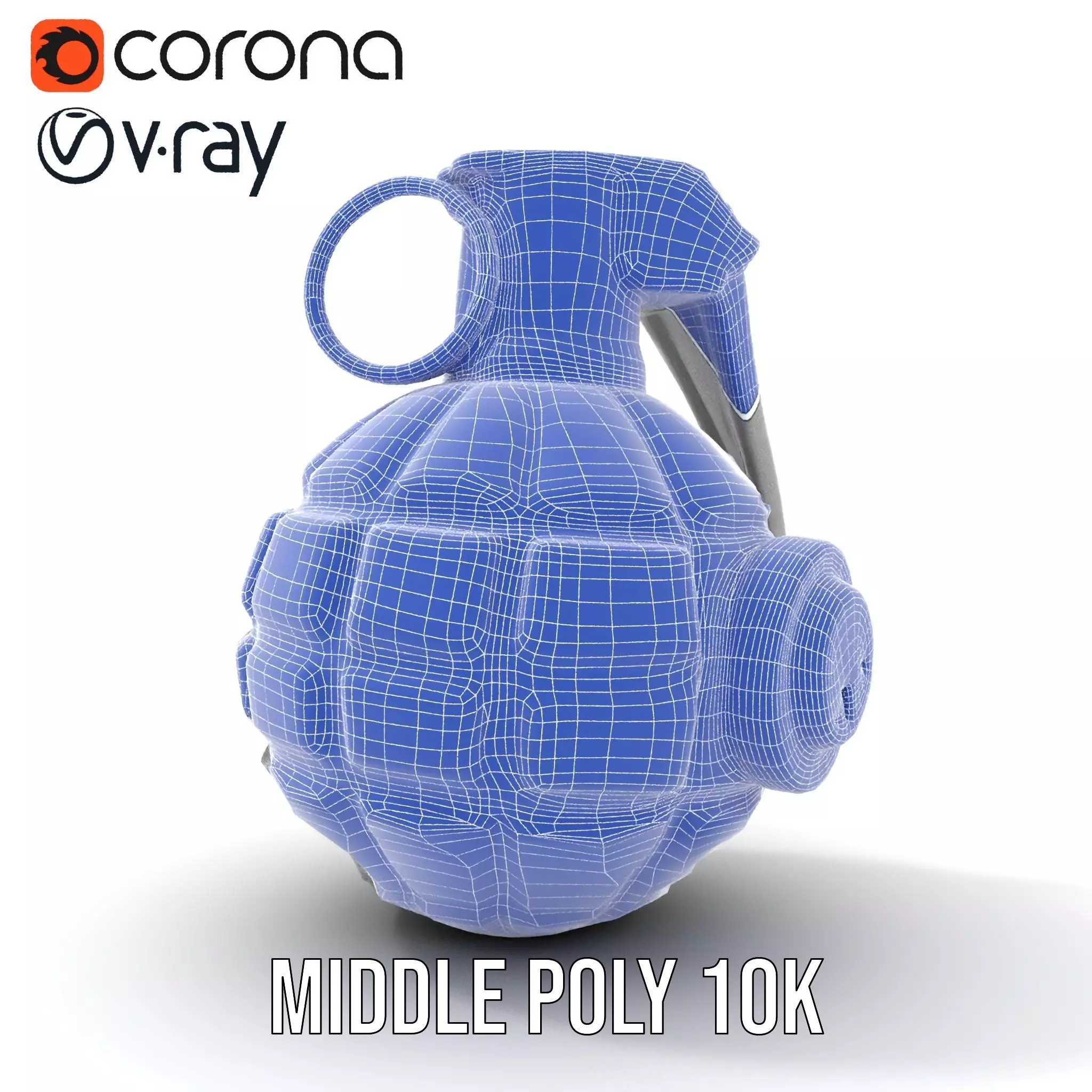 Realistic Grenade Model Pack featuring Detailed Textures Low-poly 3D model_27