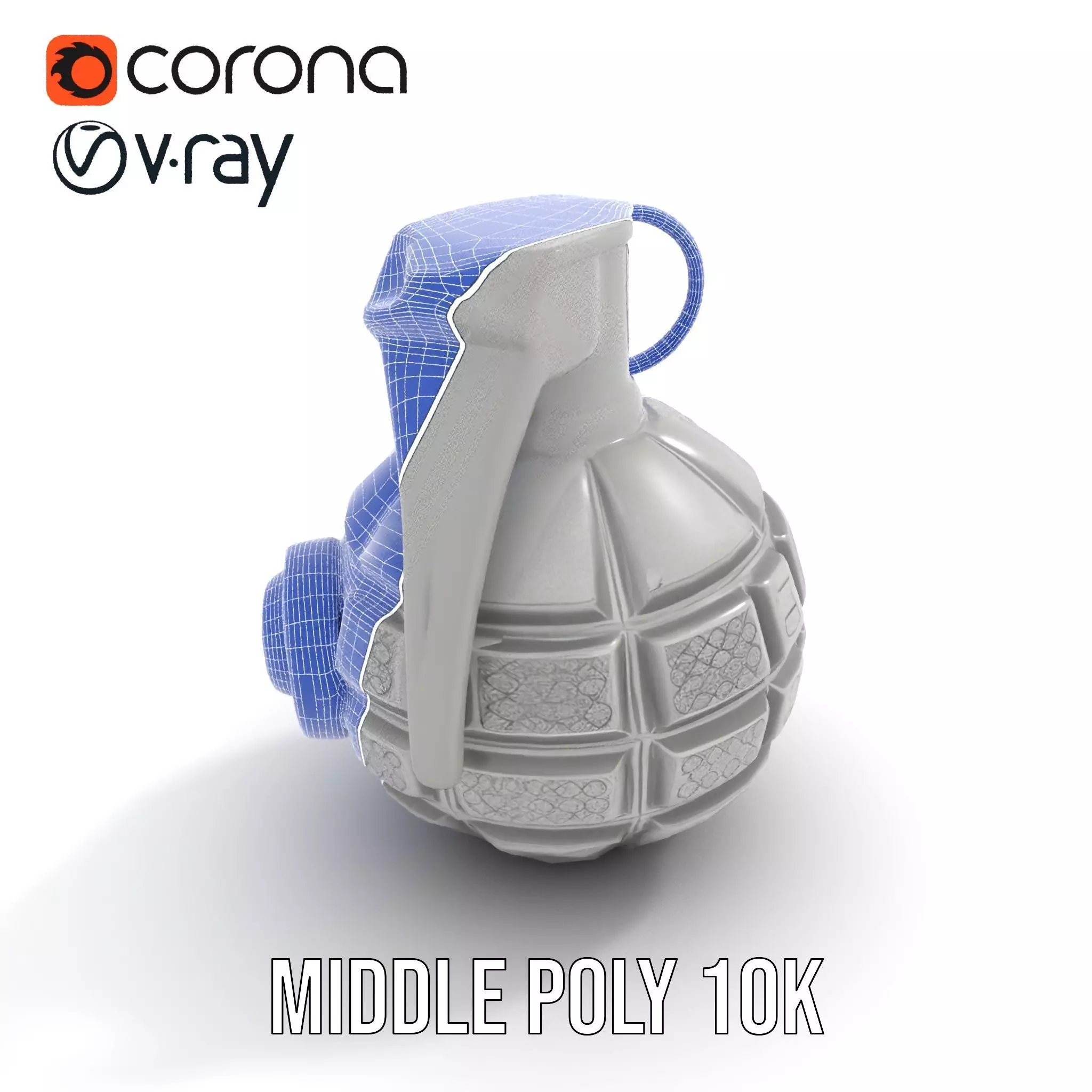 Realistic Grenade Model Pack featuring Detailed Textures Low-poly 3D model_24