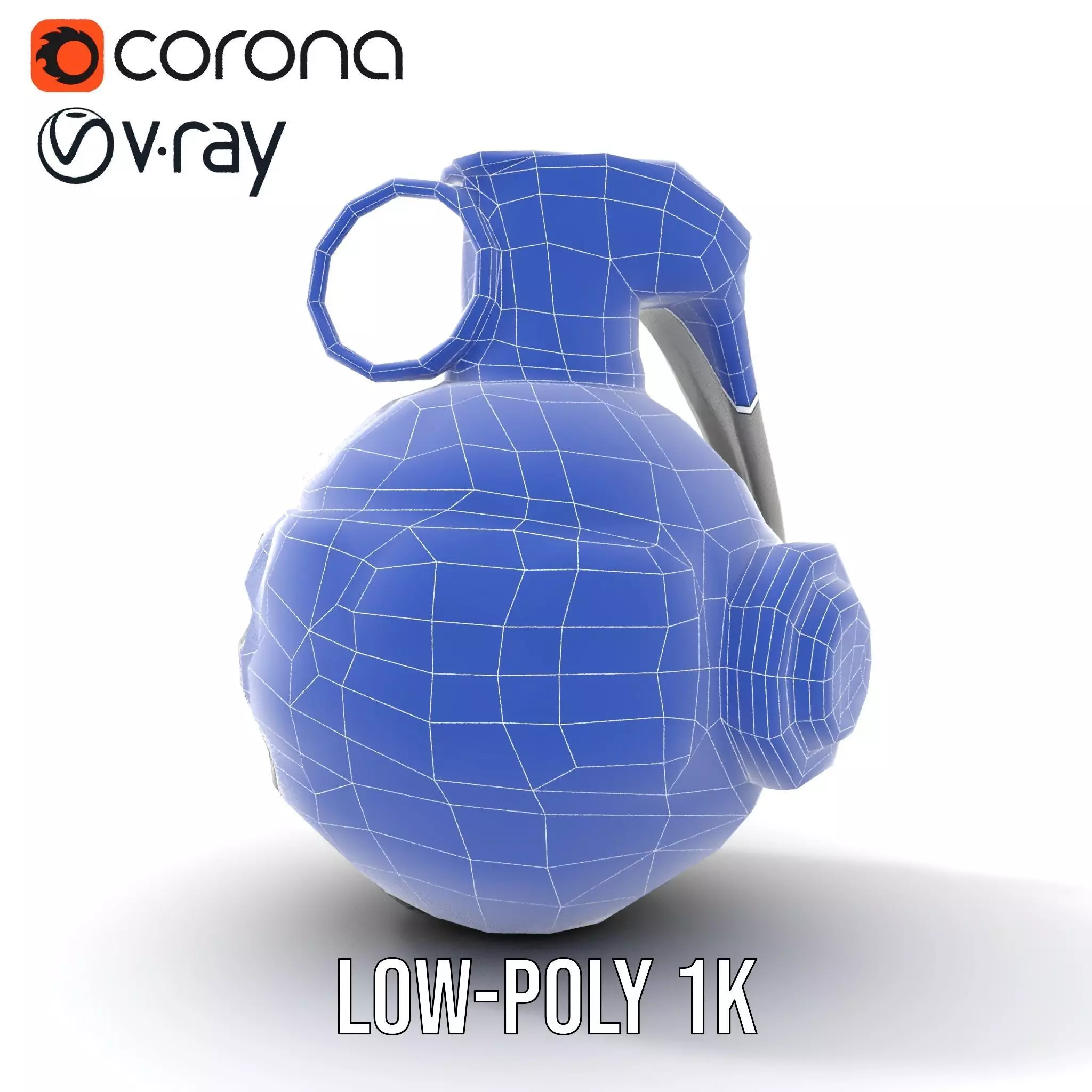 Realistic Grenade Model Pack featuring Detailed Textures Low-poly 3D model_22