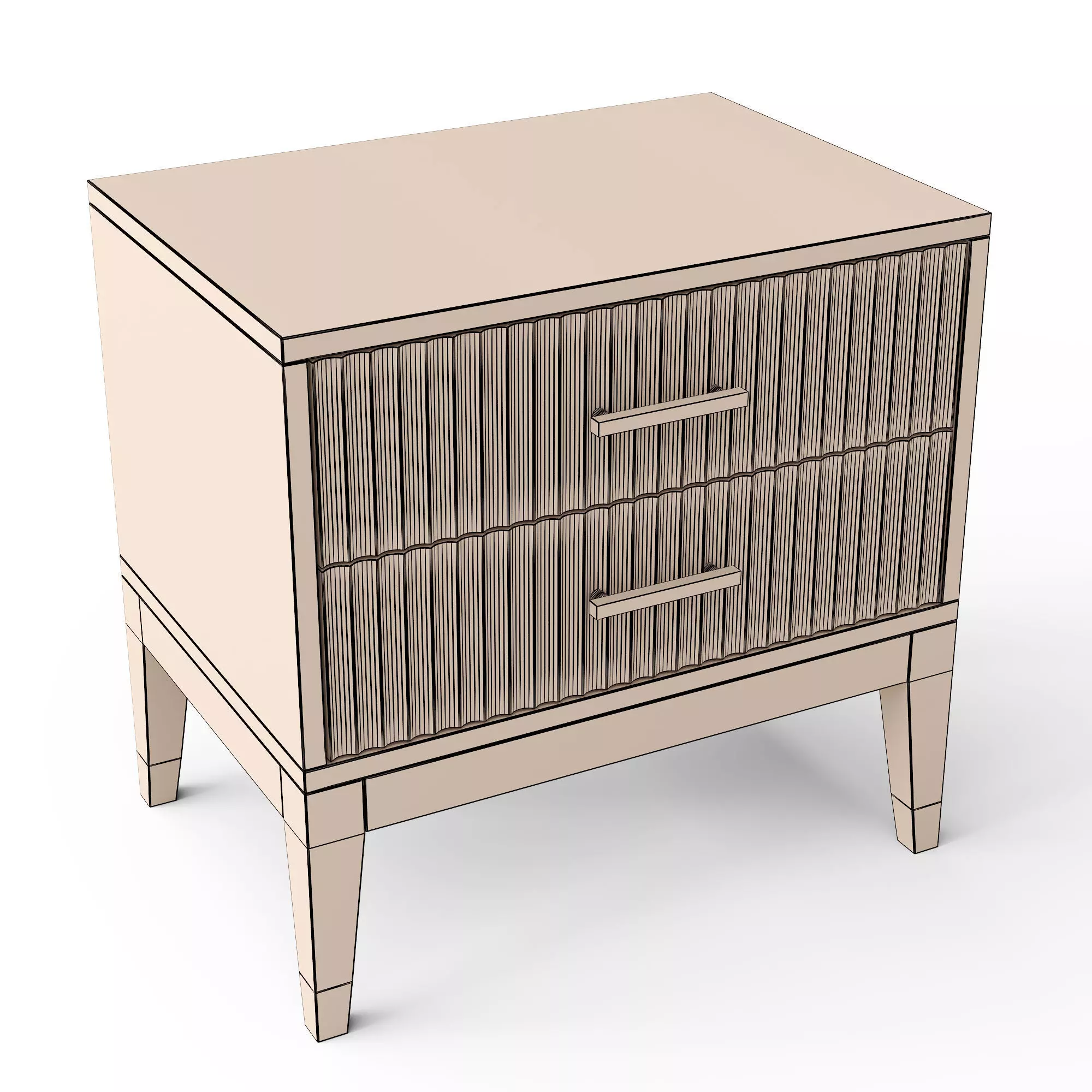 Gnedic Bedside Table 3D model_2