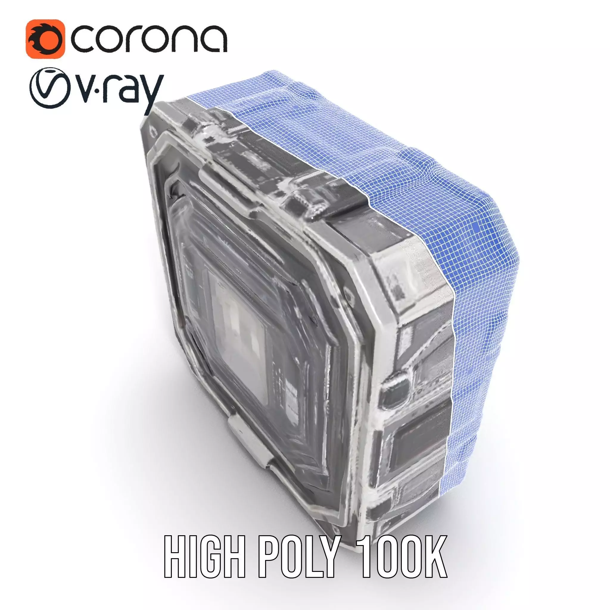 SciFi Corridor Interior Model Pack Low-poly 3D model_33