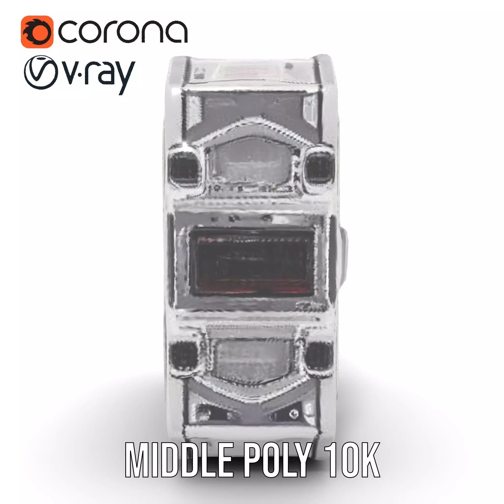 SciFi Corridor Interior Model Pack Low-poly 3D model_27