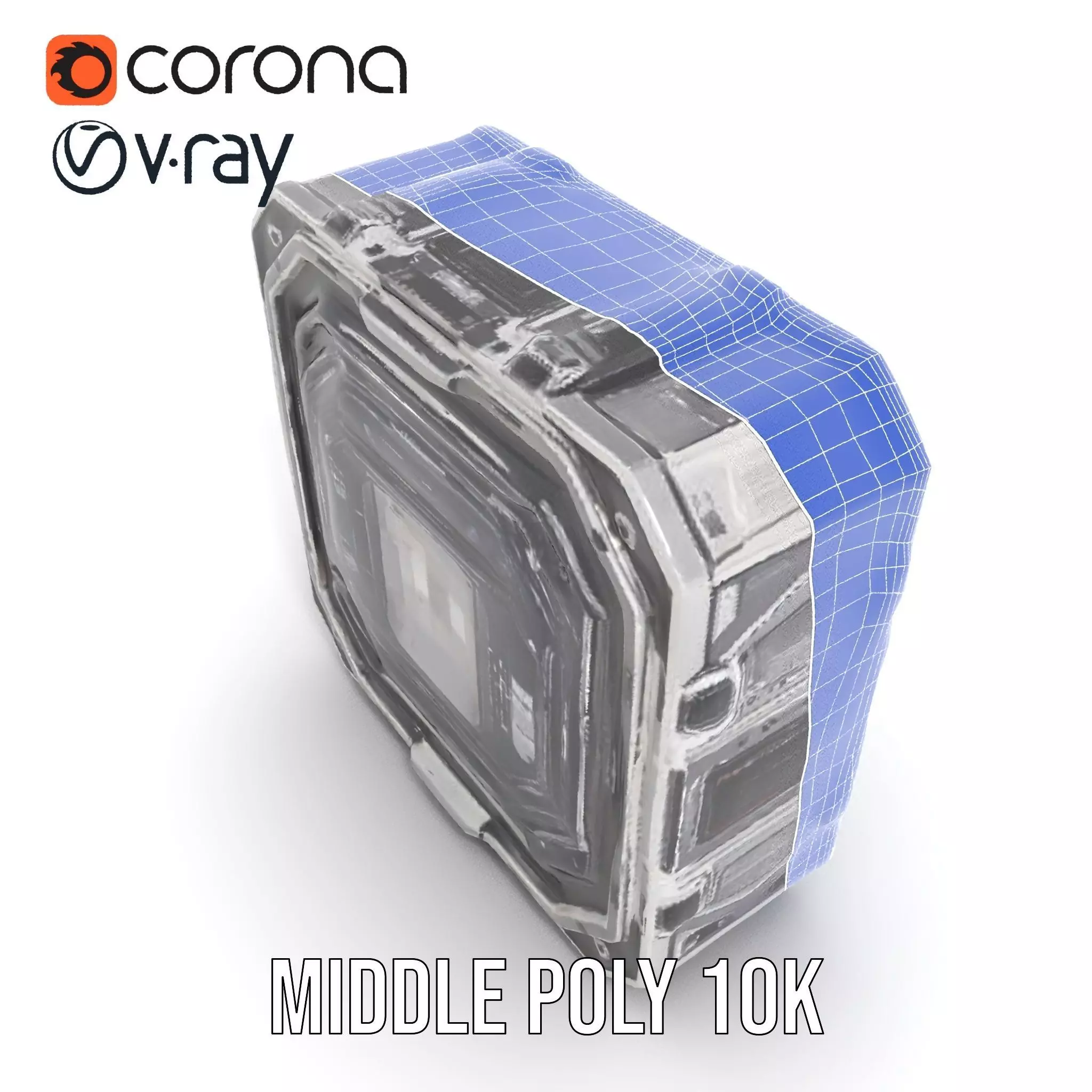 SciFi Corridor Interior Model Pack Low-poly 3D model_15