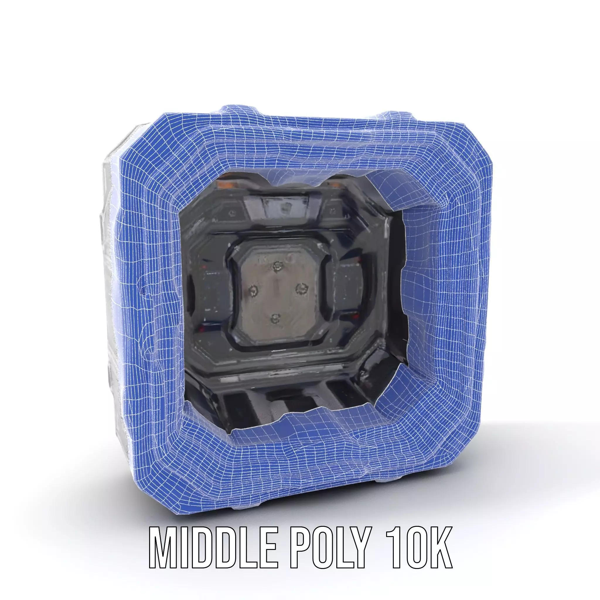 SciFi Corridor Interior Model Pack Low-poly 3D model_10