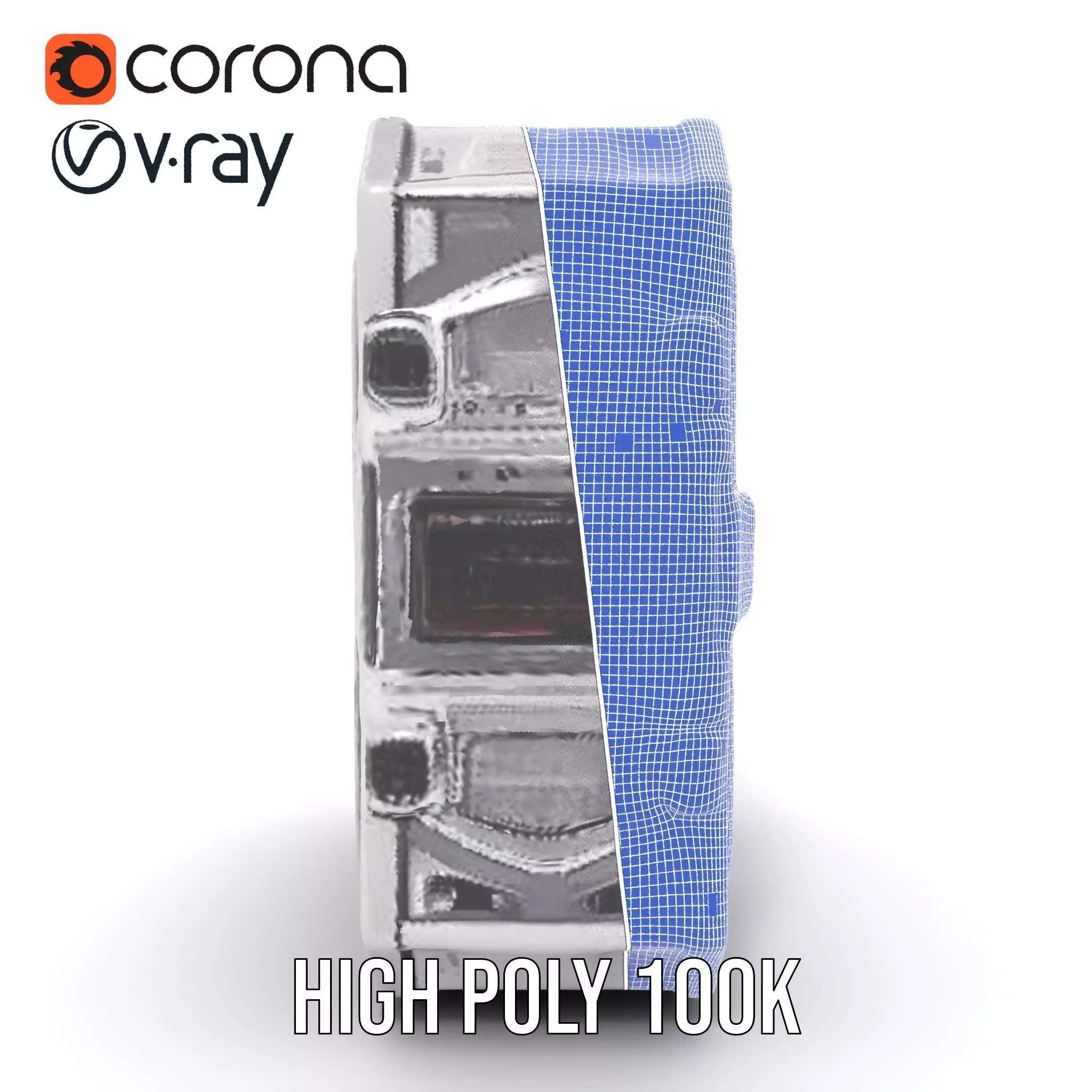 SciFi Corridor Interior Model Pack Low-poly 3D model_32