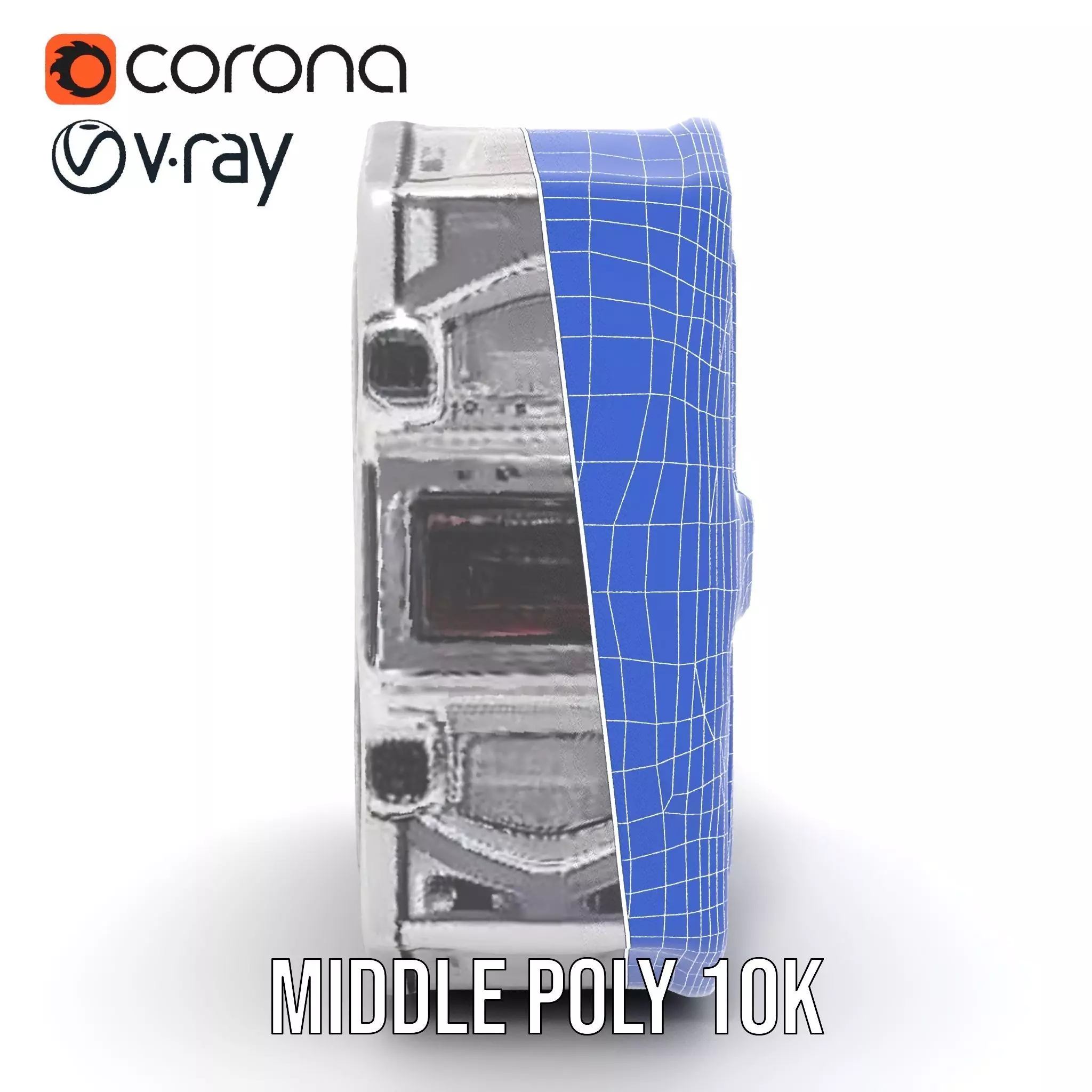 SciFi Corridor Interior Model Pack Low-poly 3D model_29