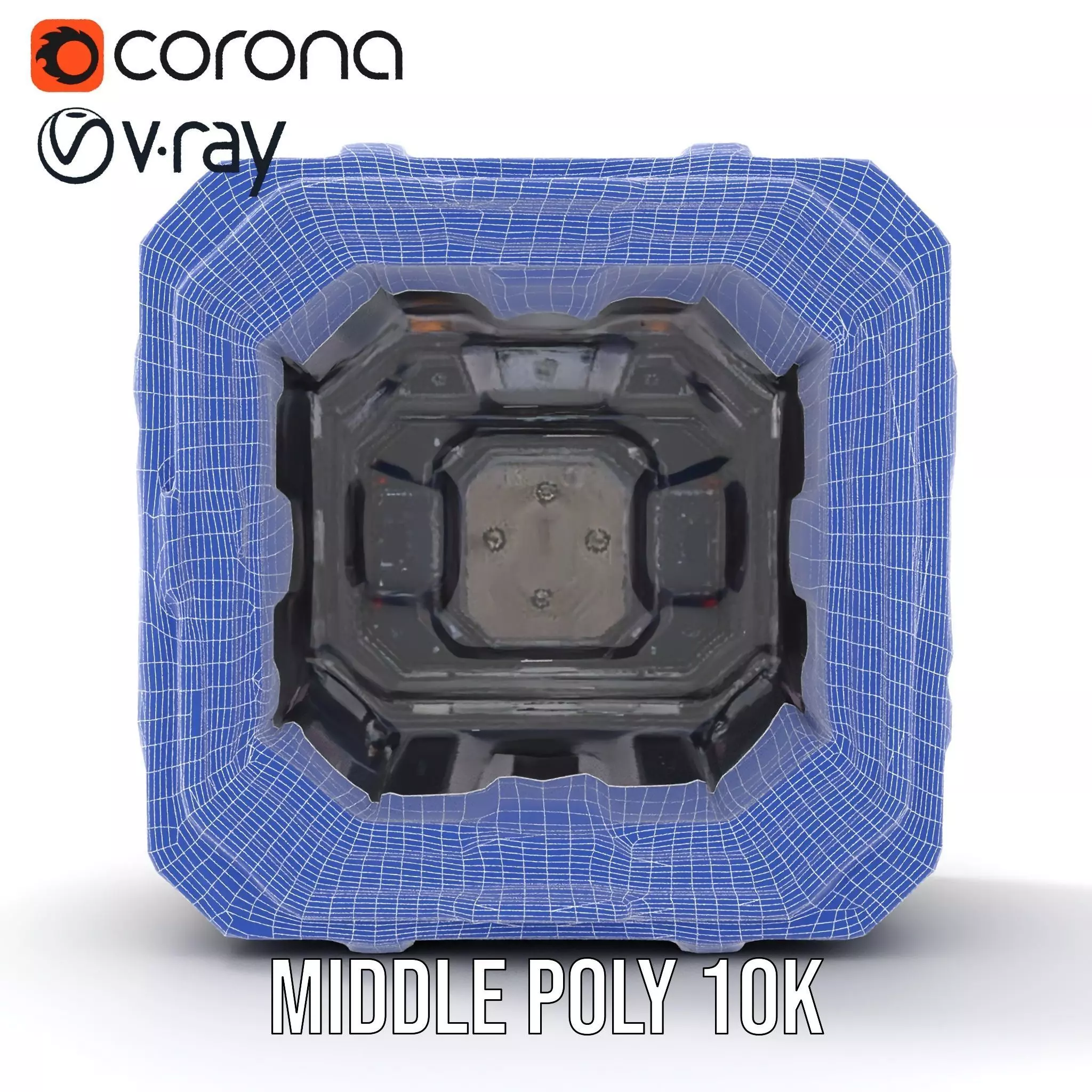 SciFi Corridor Interior Model Pack Low-poly 3D model_24