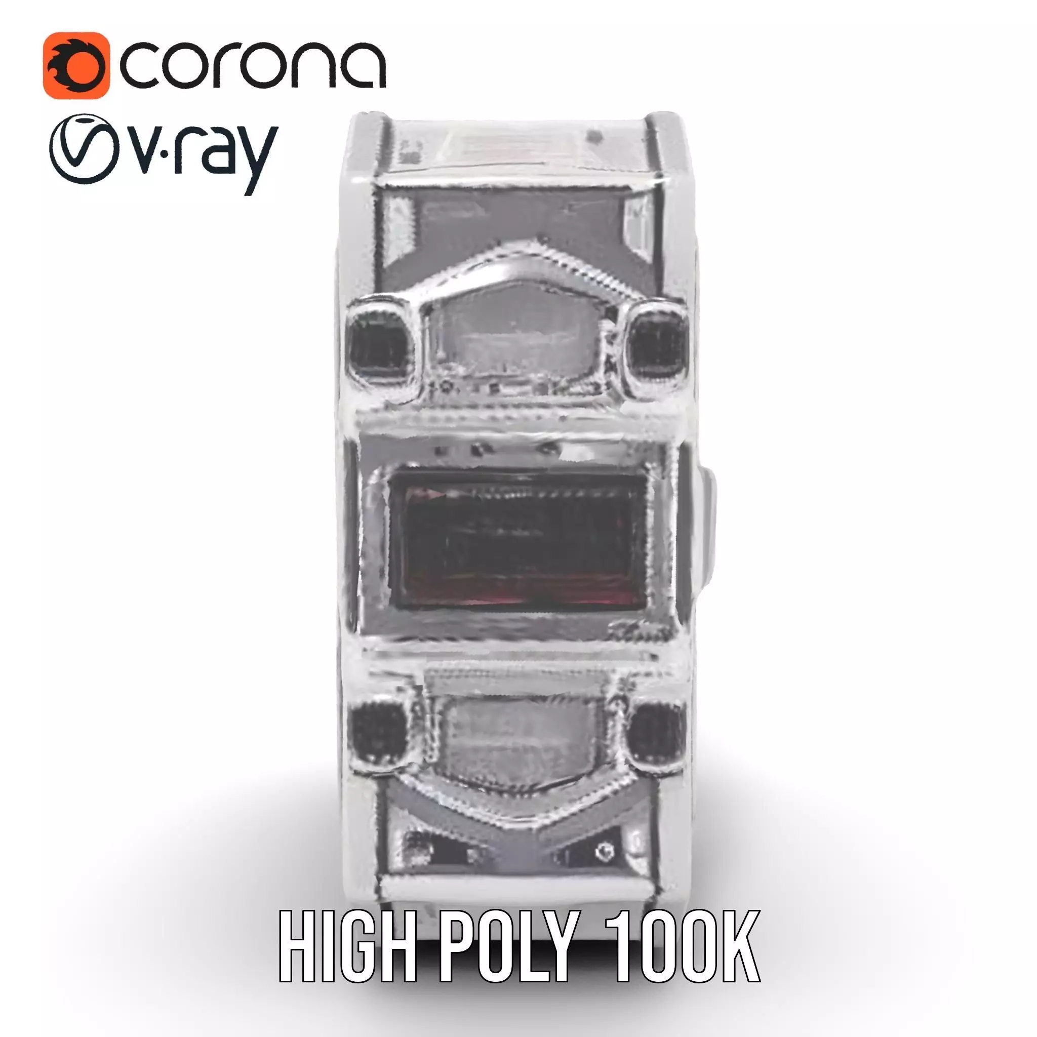 SciFi Corridor Interior Model Pack Low-poly 3D model_17