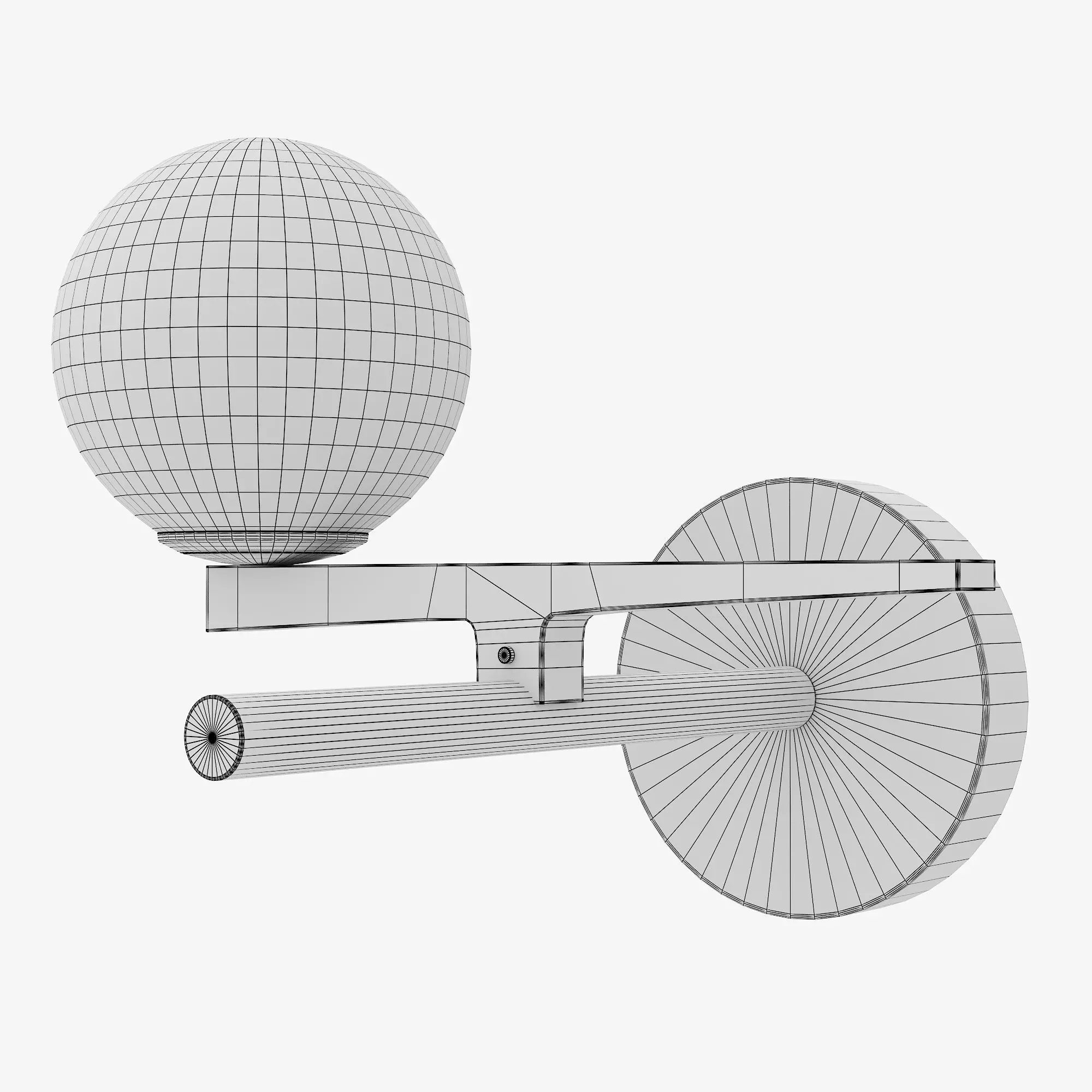 Gamelily Wall Light 3D model_1