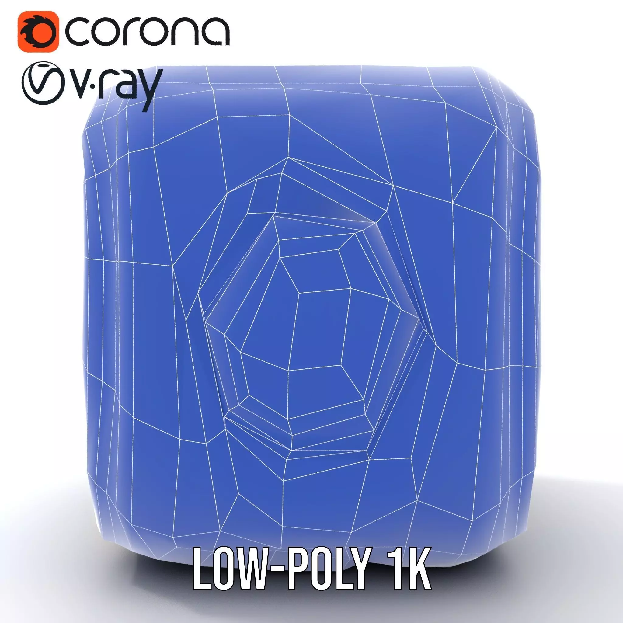 Futuristic SciFi Cargo Box model pack Low-poly 3D model_27