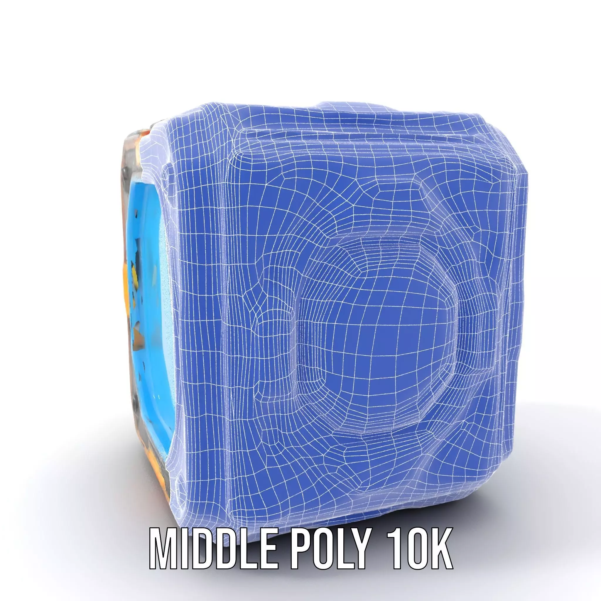 Futuristic SciFi Cargo Box model pack Low-poly 3D model_24