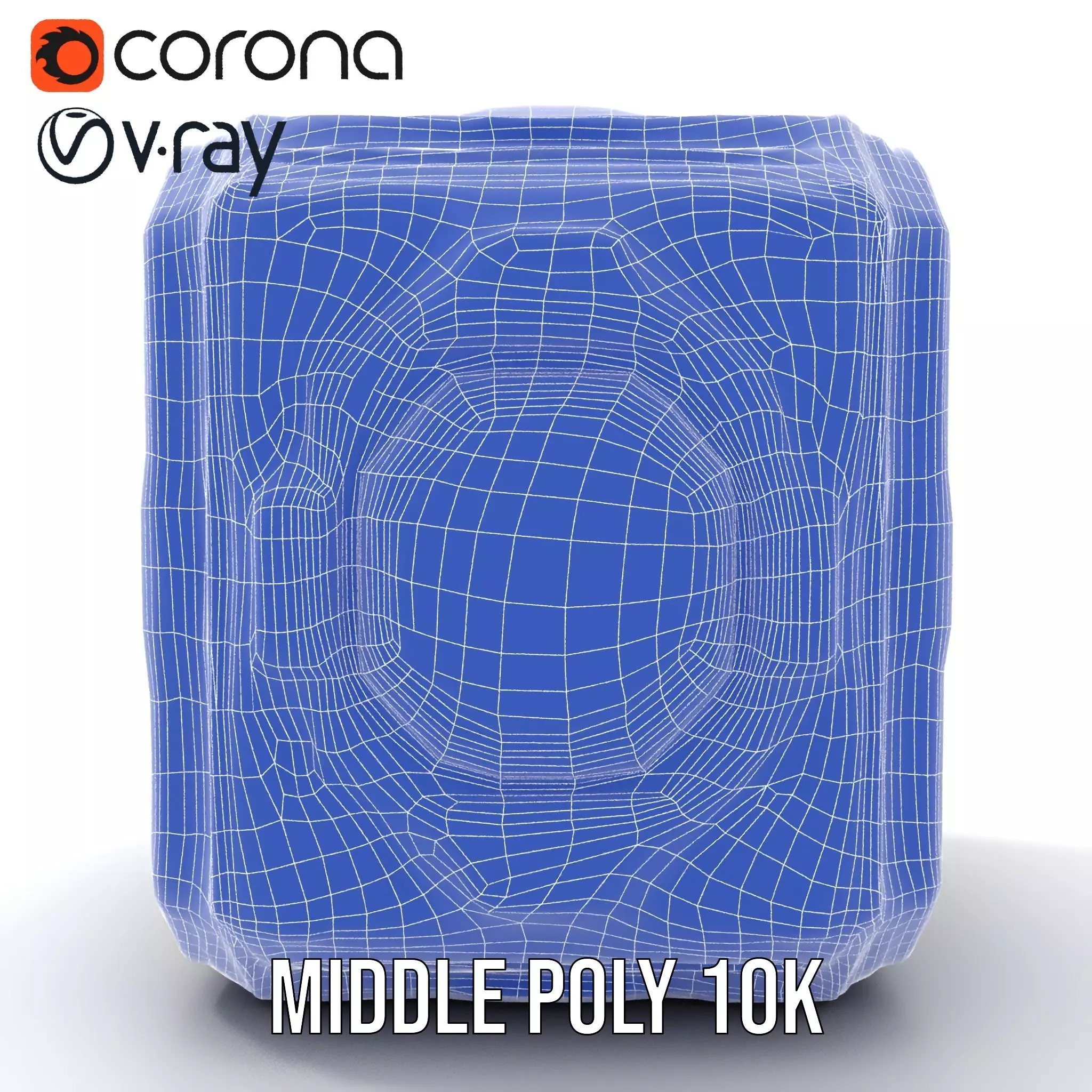 Futuristic SciFi Cargo Box model pack Low-poly 3D model_26