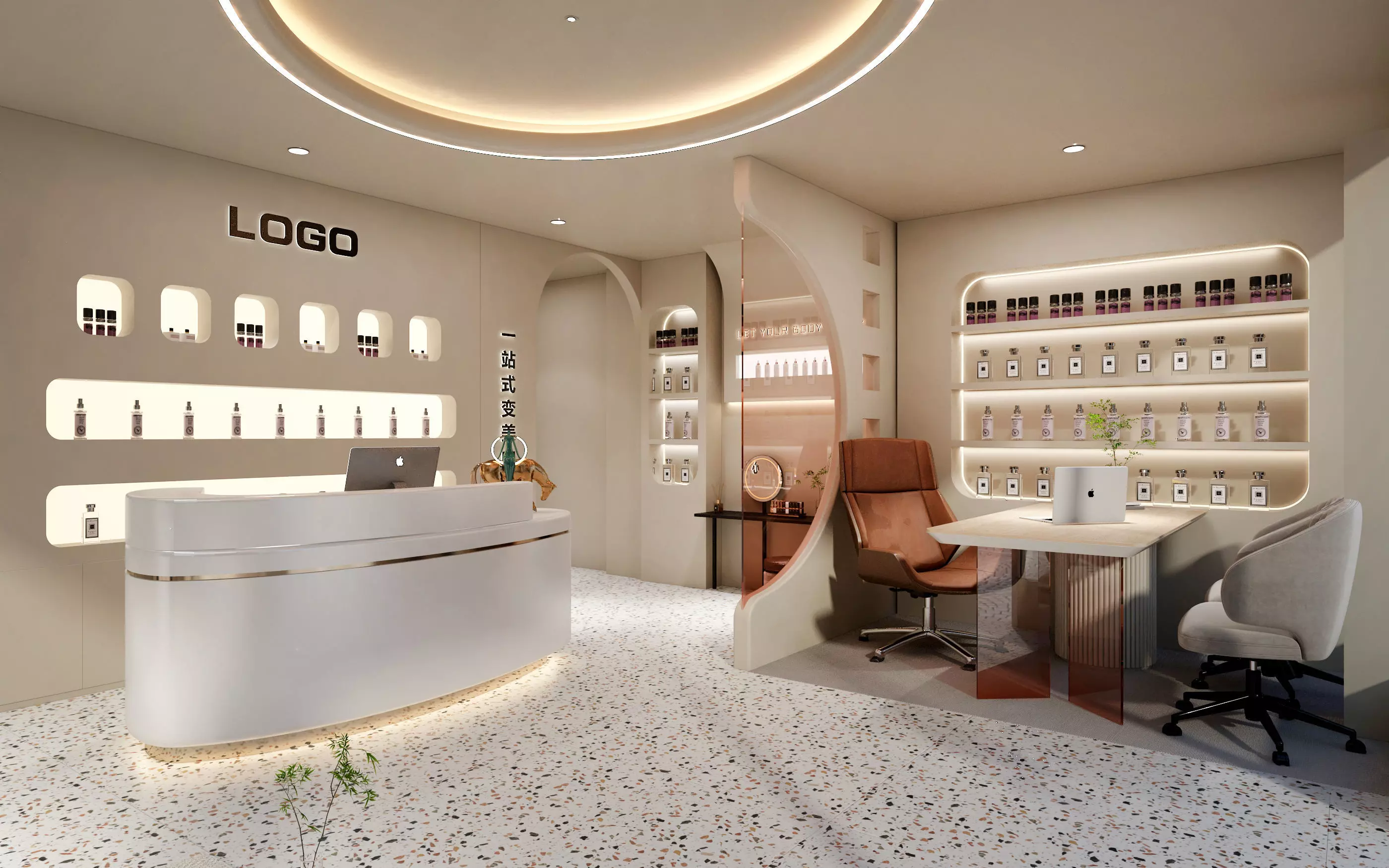 Beauty Salon Low-poly 3D model_6