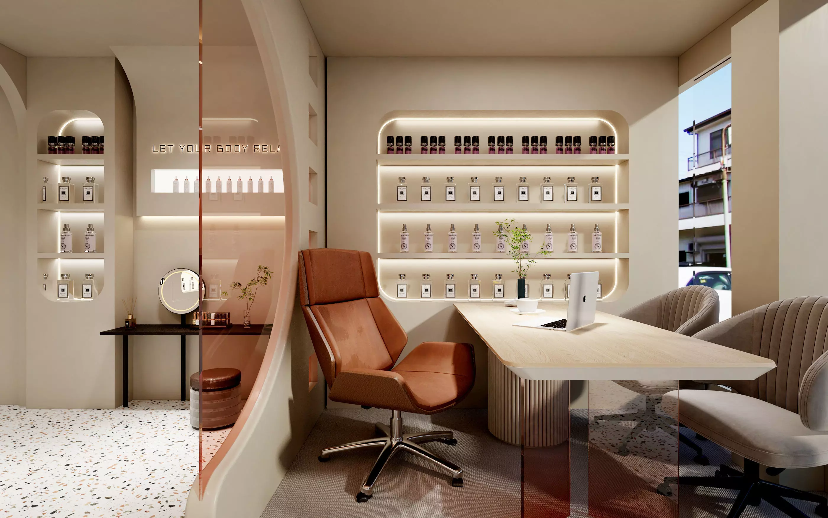 Beauty Salon Low-poly 3D model_2